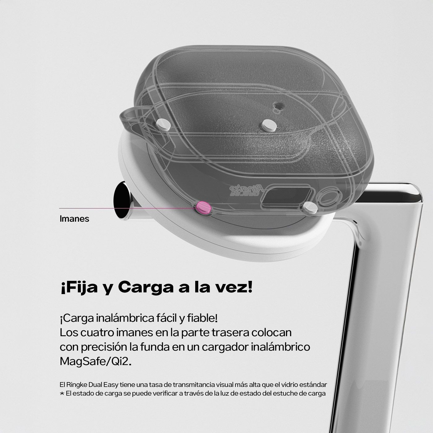 CASE GALAXY BUDS3 Y BUDS 3 PRO RINGKE ONYX MAGNÉTICO MOSQUETON NEGRO - 3