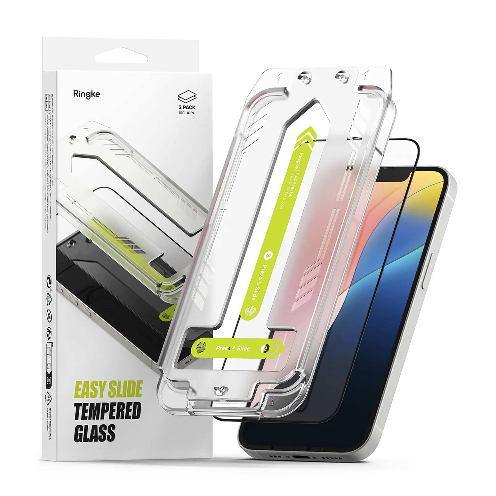 PROTECTOR PANTALLA IPHONE 16E RINGKE PROTECCION 9H 2 UND - 1