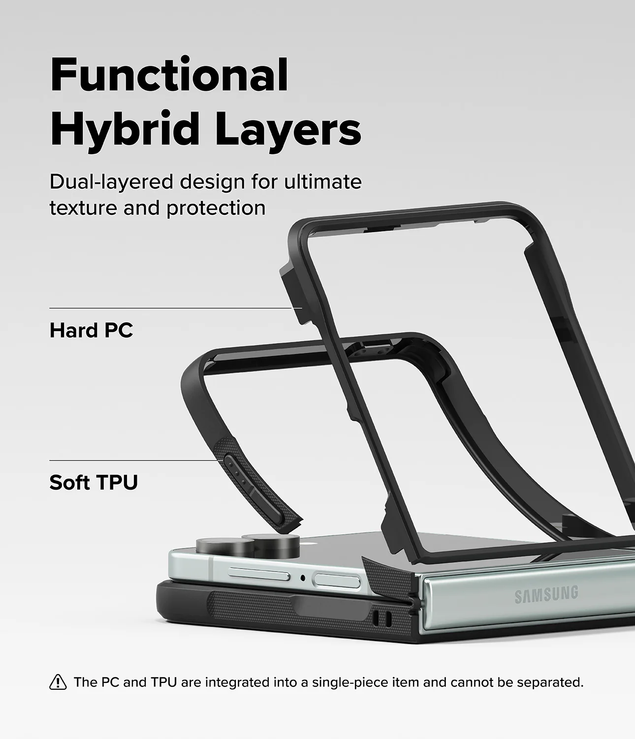 CASE GALAXY Z FLIP7 FLIP 7 RINGKE ONYX NEGRO - 3