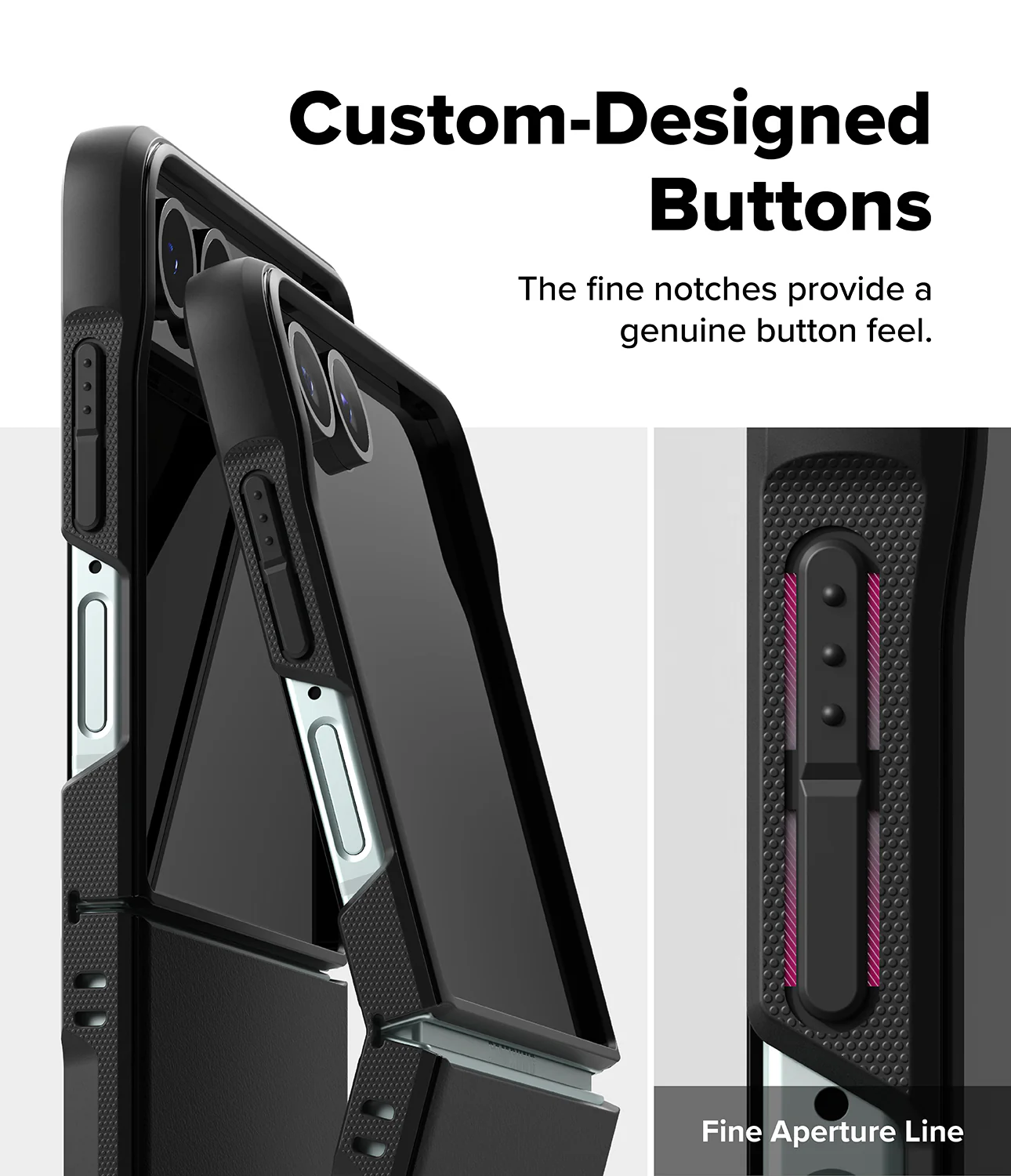 CASE GALAXY Z FLIP7 FLIP 7 RINGKE ONYX NEGRO - 6