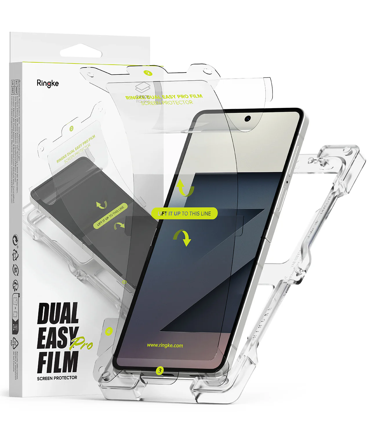 PROTECTOR PANTALLA GOMA GALAXY Z FLIP7 FLIP 7 RINGKE DE USA 2 PACK - 1