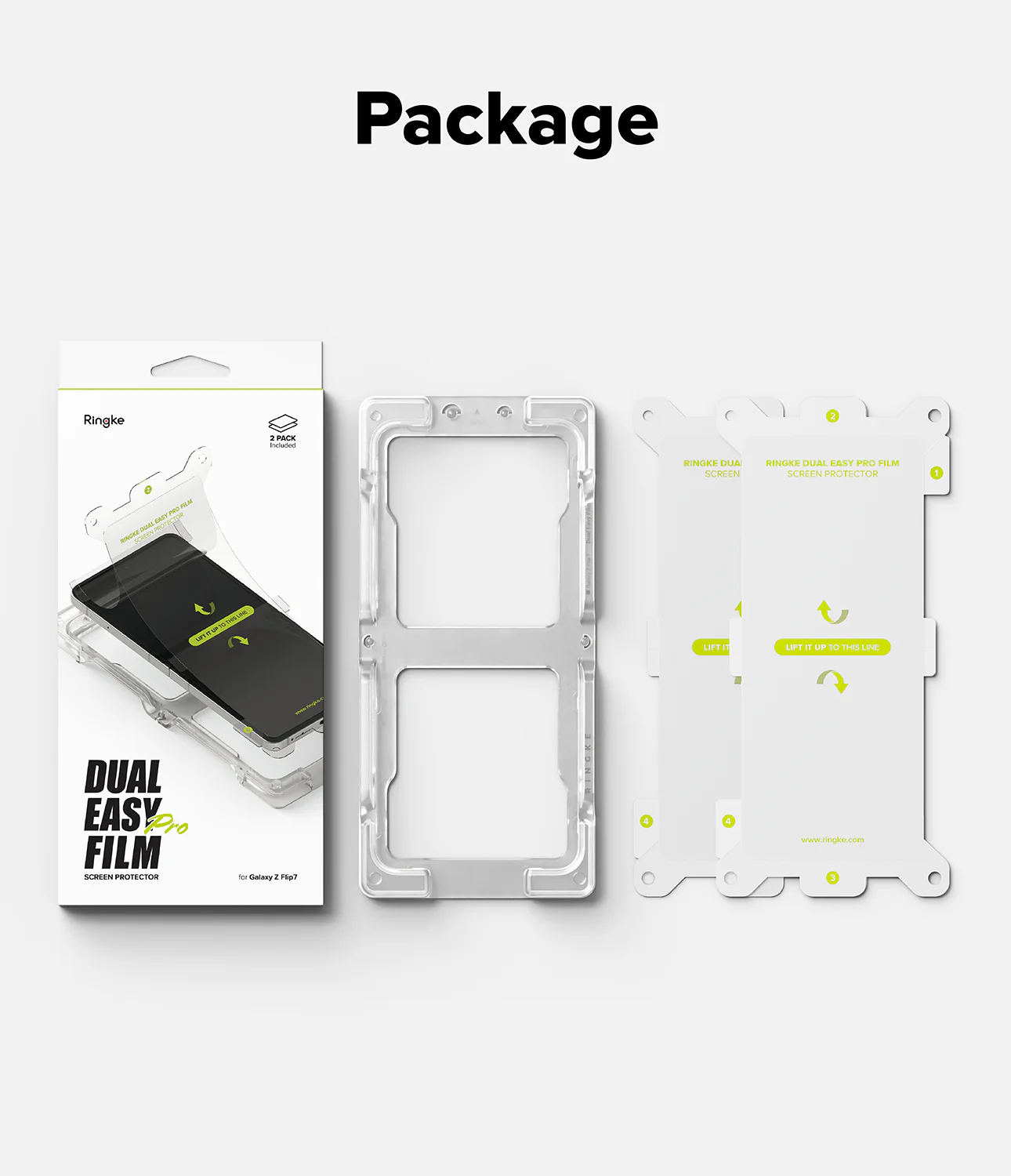 PROTECTOR PANTALLA GOMA GALAXY Z FLIP7 FLIP 7 RINGKE DE USA 2 PACK - 9