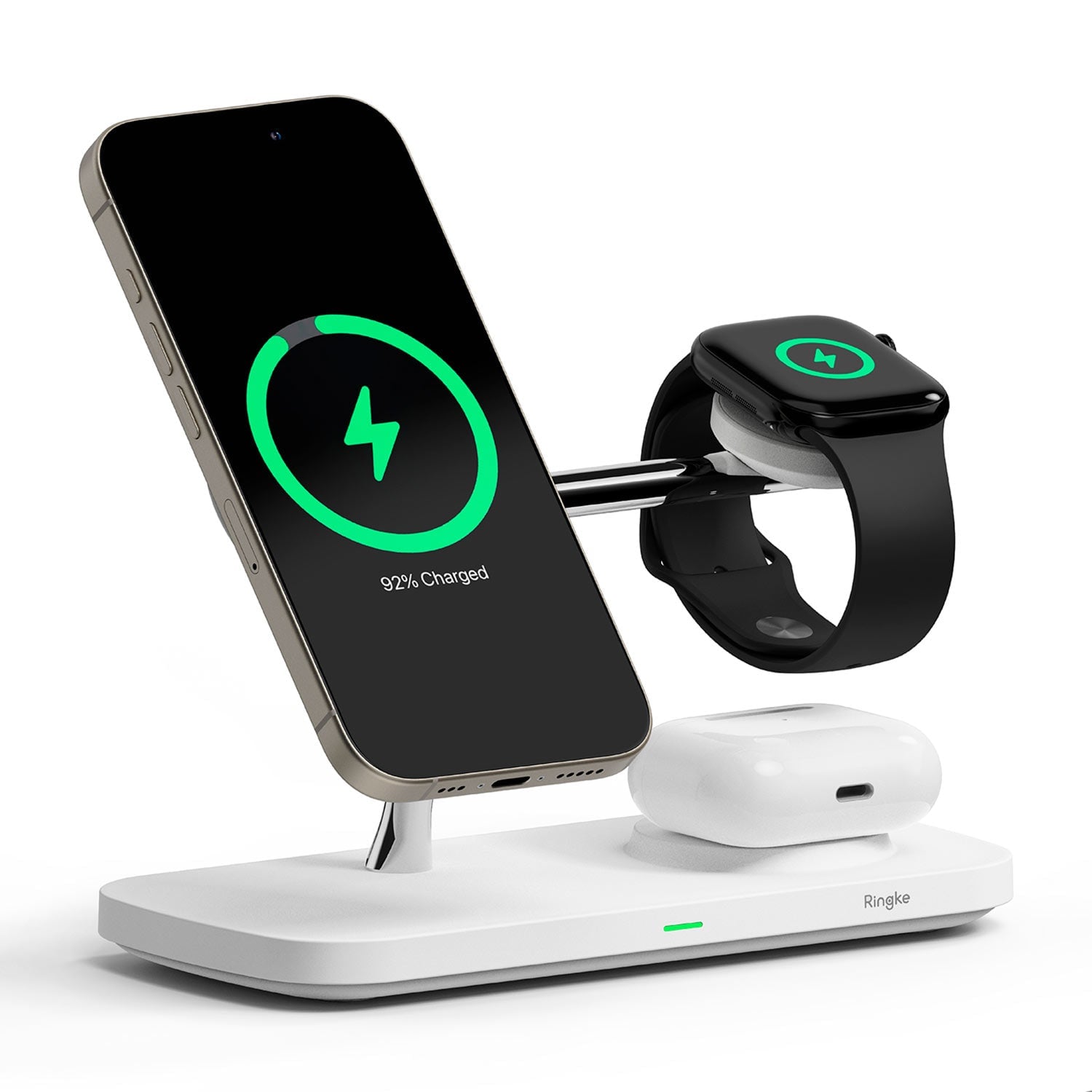 STAND CARGADOR INALÁMBRICO RINGKE QI2 3 EN 1 (MAGSAFE) - 1