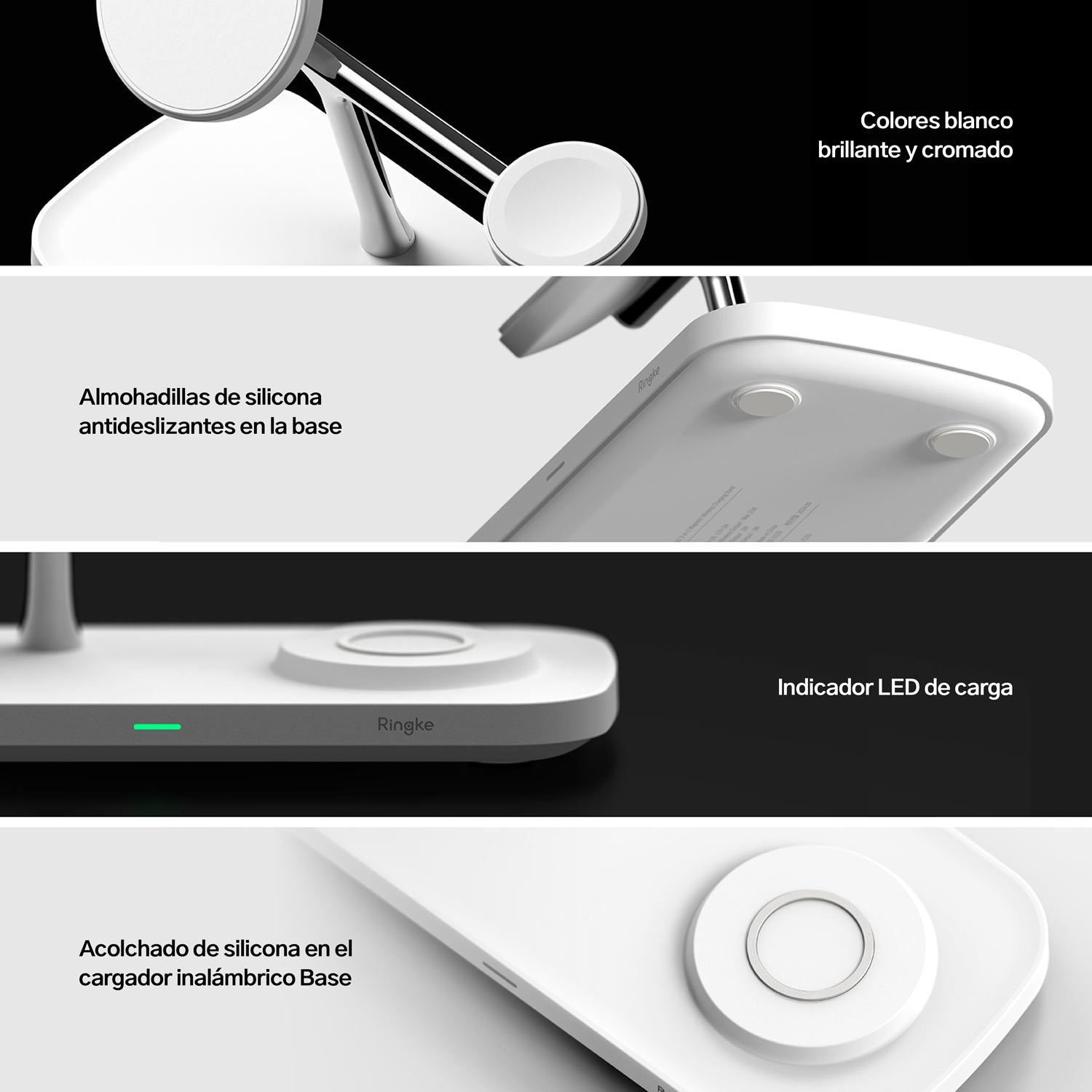 STAND CARGADOR INALÁMBRICO RINGKE QI2 3 EN 1 (MAGSAFE) - 7