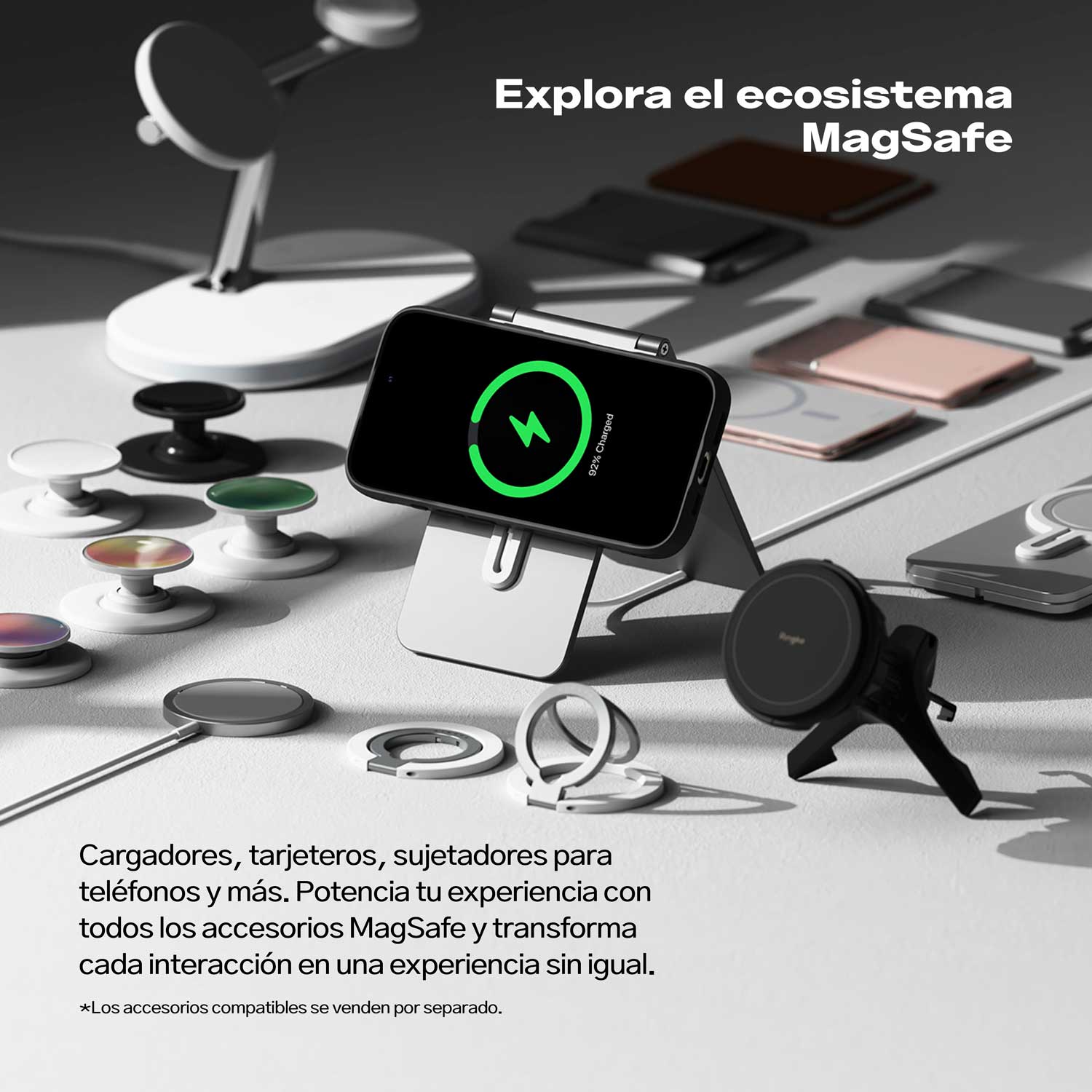 CASE IPHONE 16 PRO MAX RINGKE ONYX MAGNÉTICO NEGRO TEXTURIZADO - 9