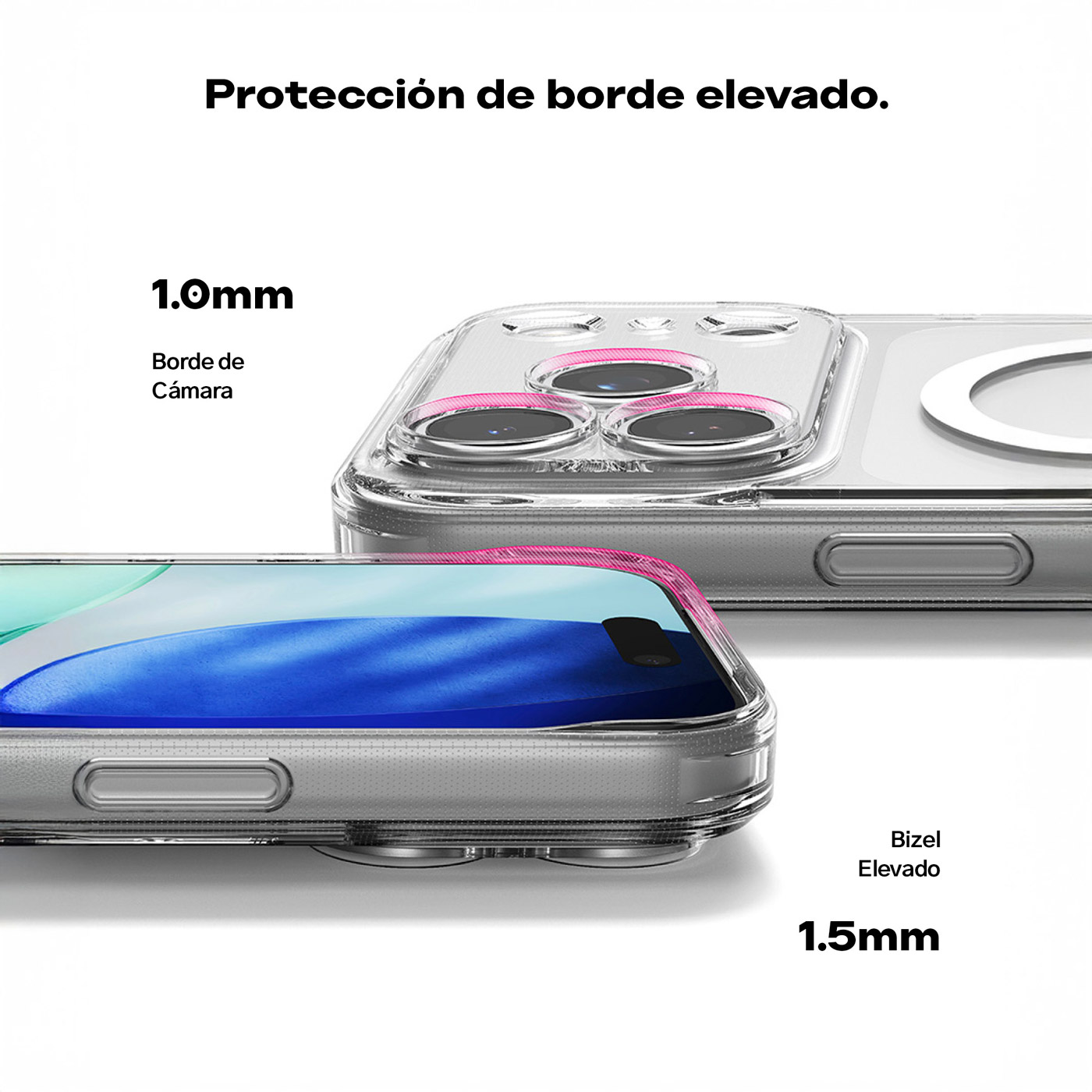 CASE IPHONE 17 PRO MAX MAGNÉTICO TRANSPARENTE RINGKE FUSION DE USA - 6