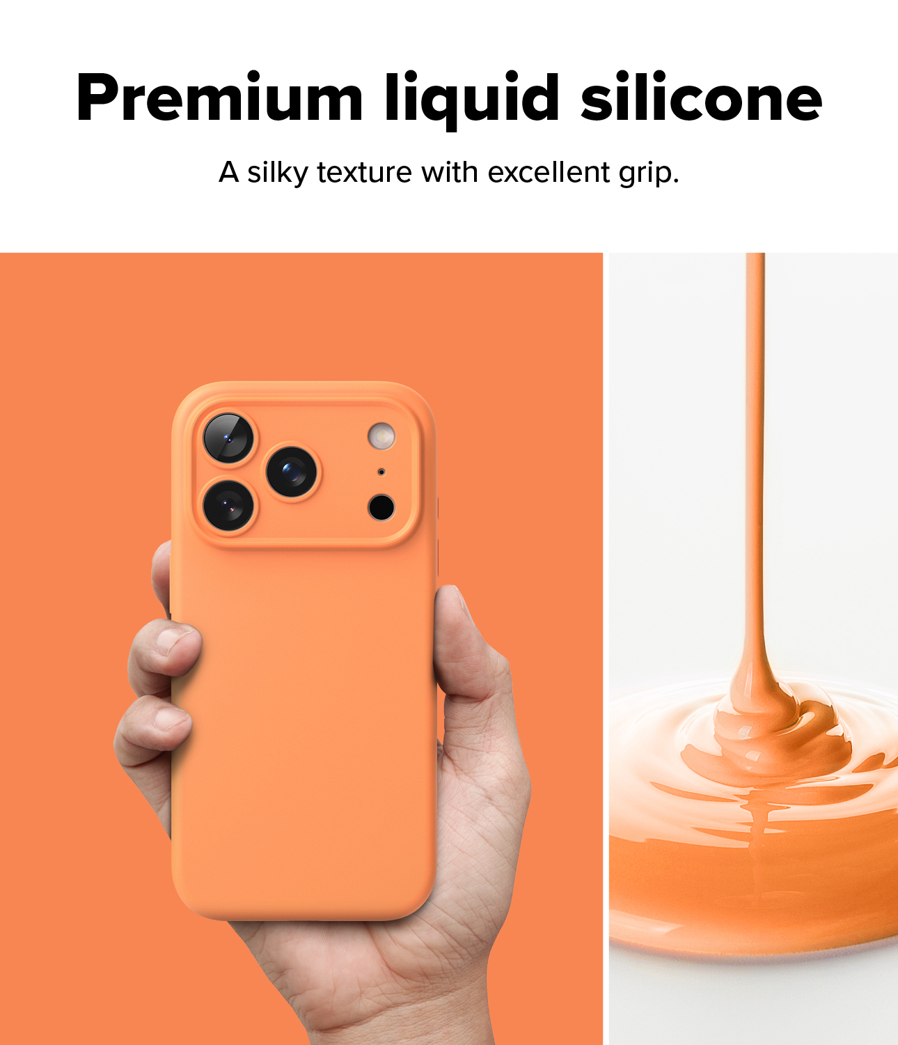 CASE IPHONE 17 PRO MAX RINGKE PREMIUM SILICONA NARANJA DE USA - 4
