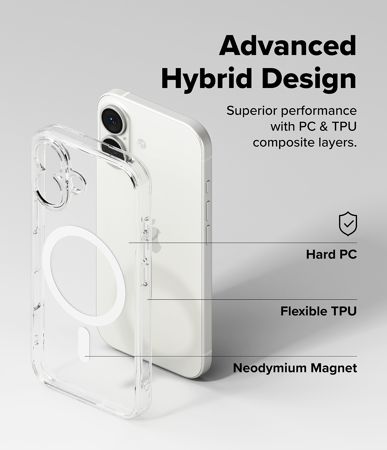 CASE IPHONE 17 MAGNÉTICO TRANSPARENTE RINGKE FUSION DE USA - 5