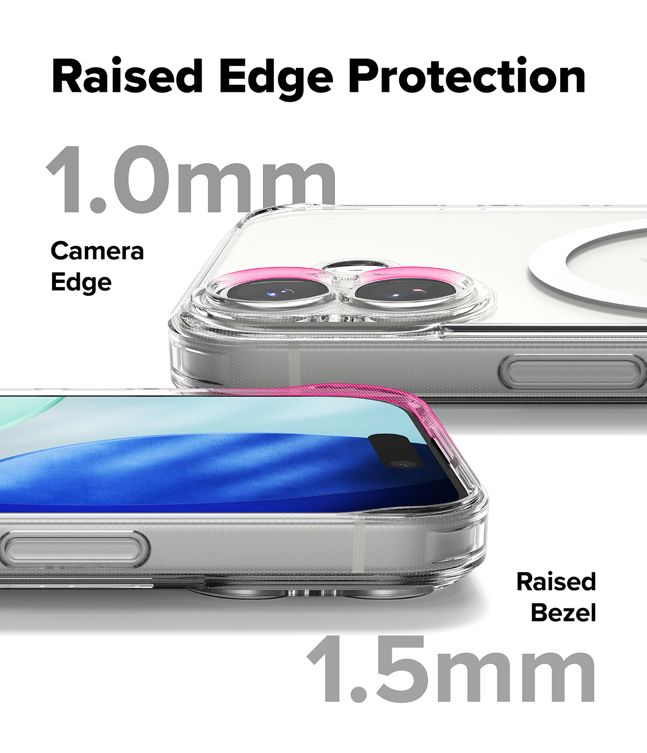 CASE IPHONE 17 MAGNÉTICO TRANSPARENTE RINGKE FUSION DE USA - 6