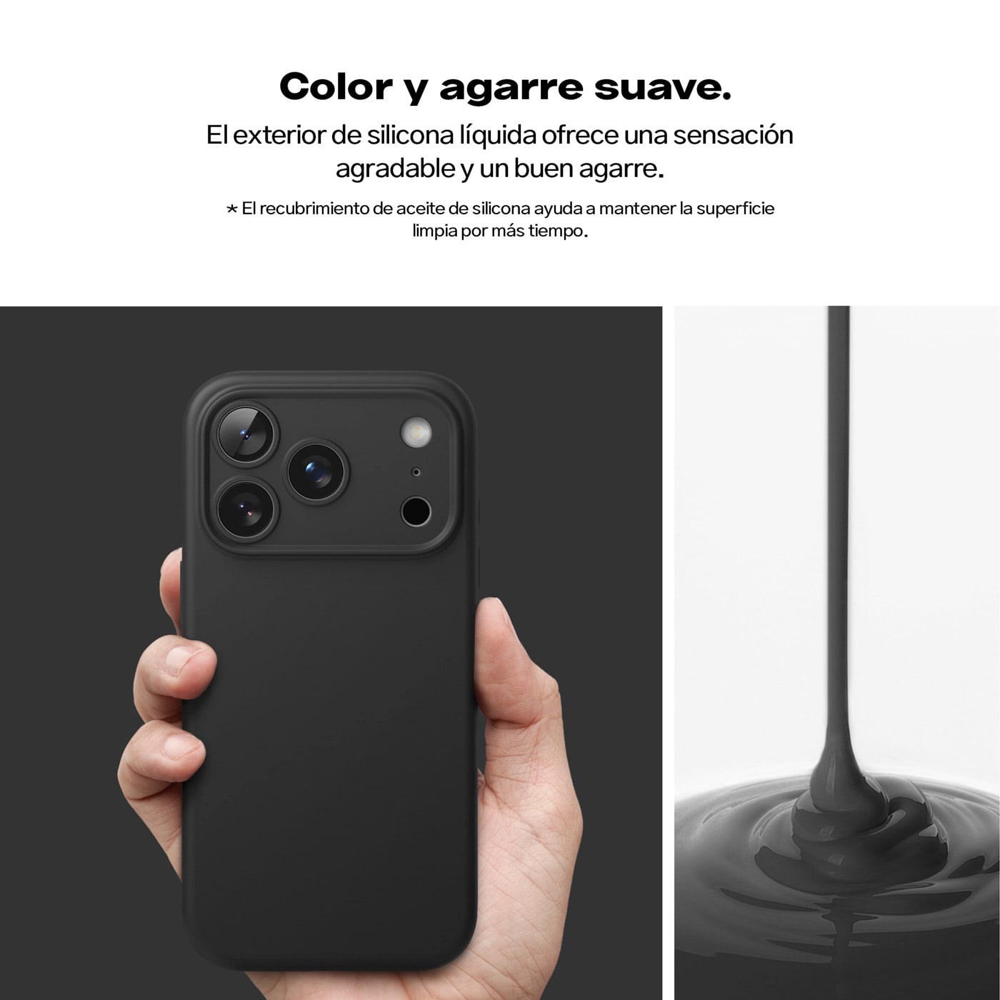 CASE IPHONE 17 PRO MAX RINGKE SILICONA MAGNÉTICO NEGRO DE USA - 3