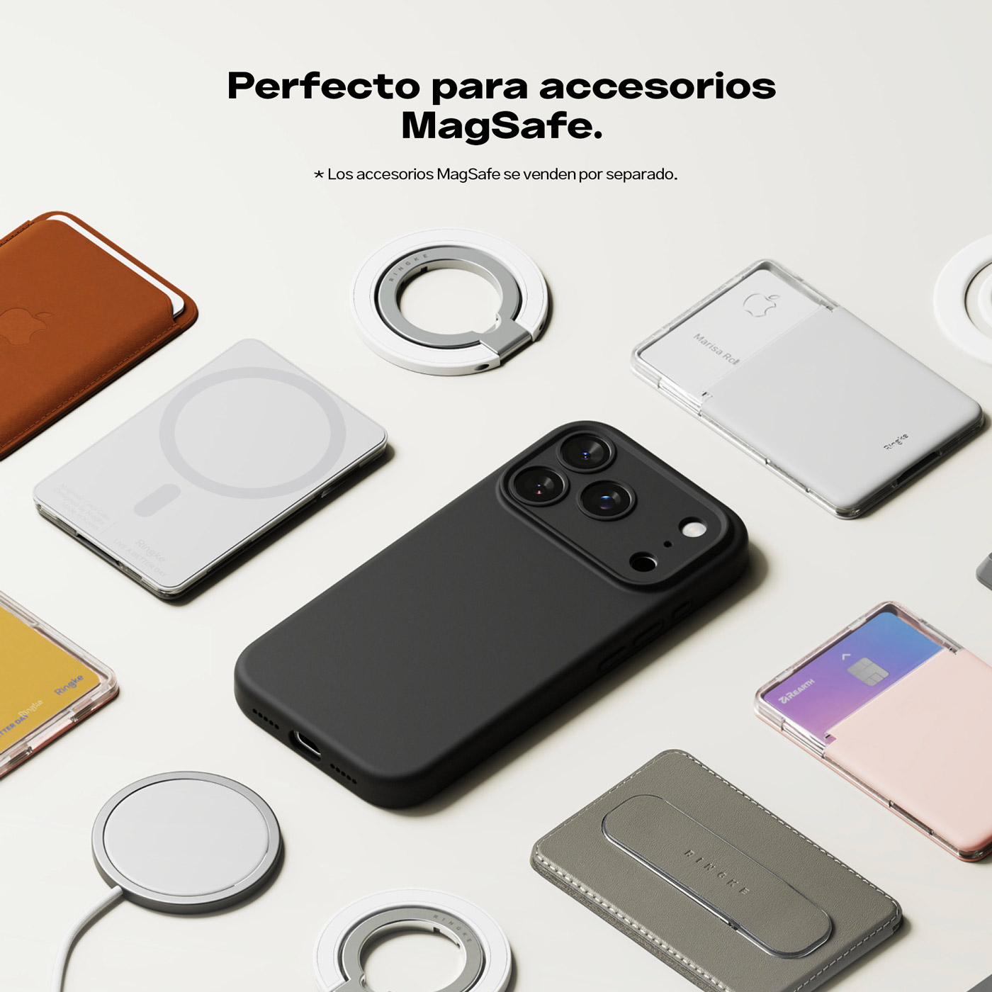 CASE IPHONE 17 PRO MAX RINGKE SILICONA MAGNÉTICO NEGRO DE USA - 7