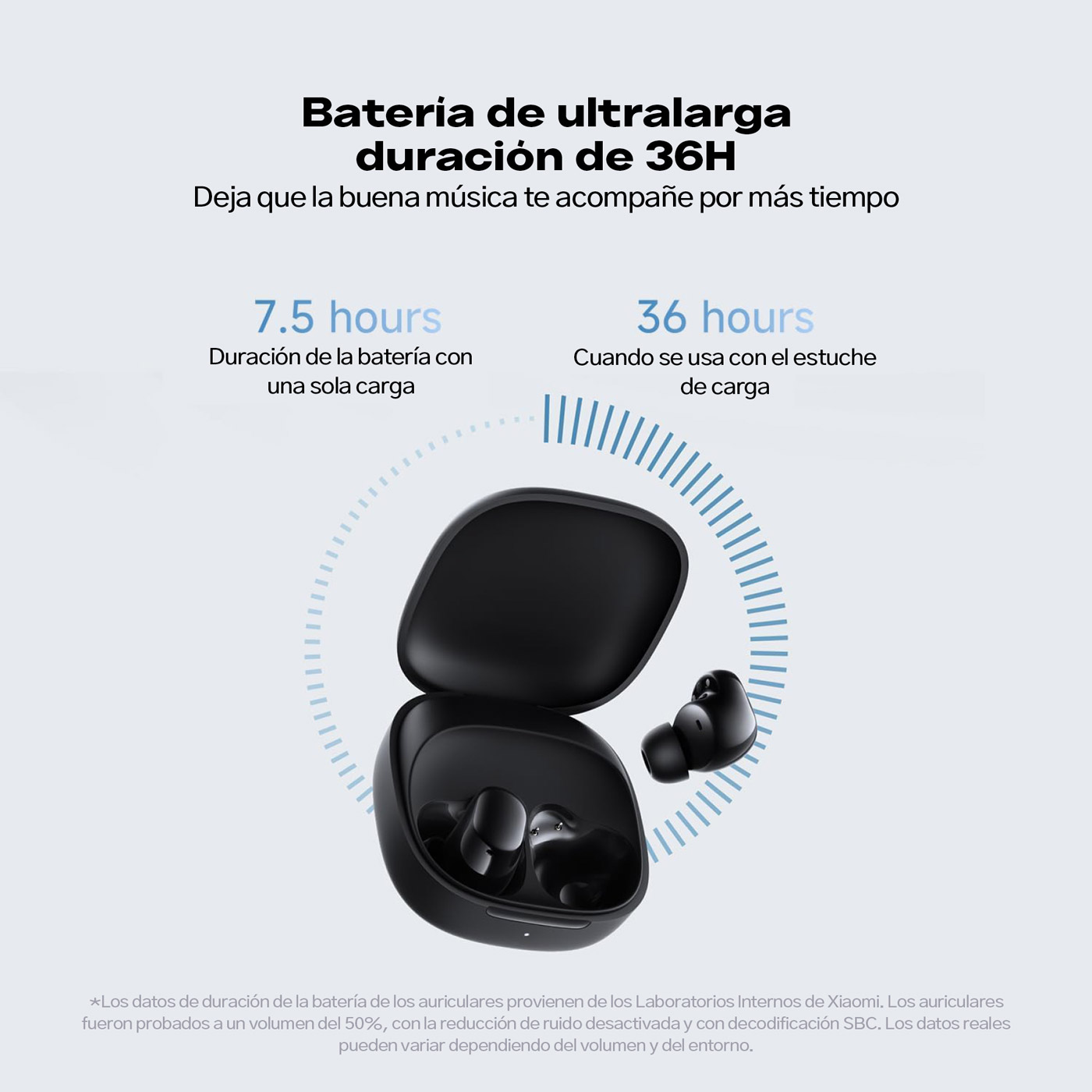 AUDÍFONOS XIAOMI REDMI BUDS 6 PLAY AZUL - 6