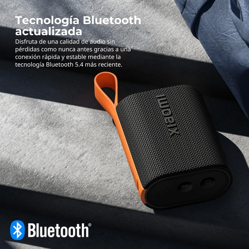 PARLANTE PORTÁTIL XIAOMI BLUETOOTH 5.4 CONEXIÓN TWS IMPERMEABLE 10 HORAS NEGRO - 3