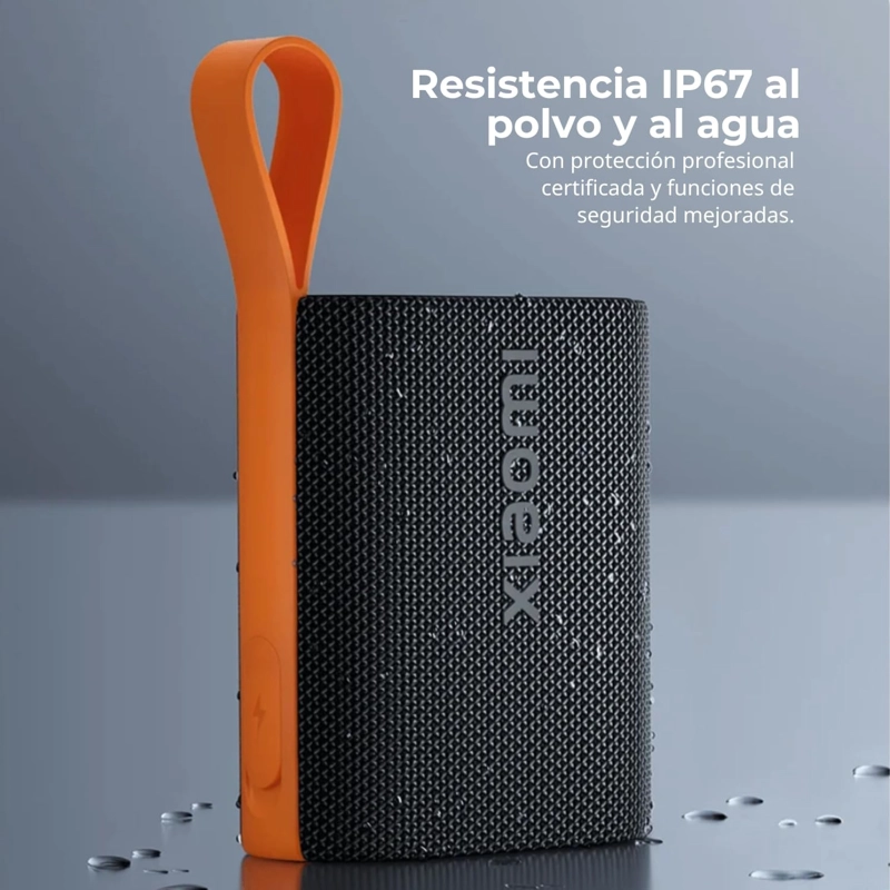 PARLANTE PORTÁTIL XIAOMI BLUETOOTH 5.4 CONEXIÓN TWS IMPERMEABLE 10 HORAS NEGRO - 4