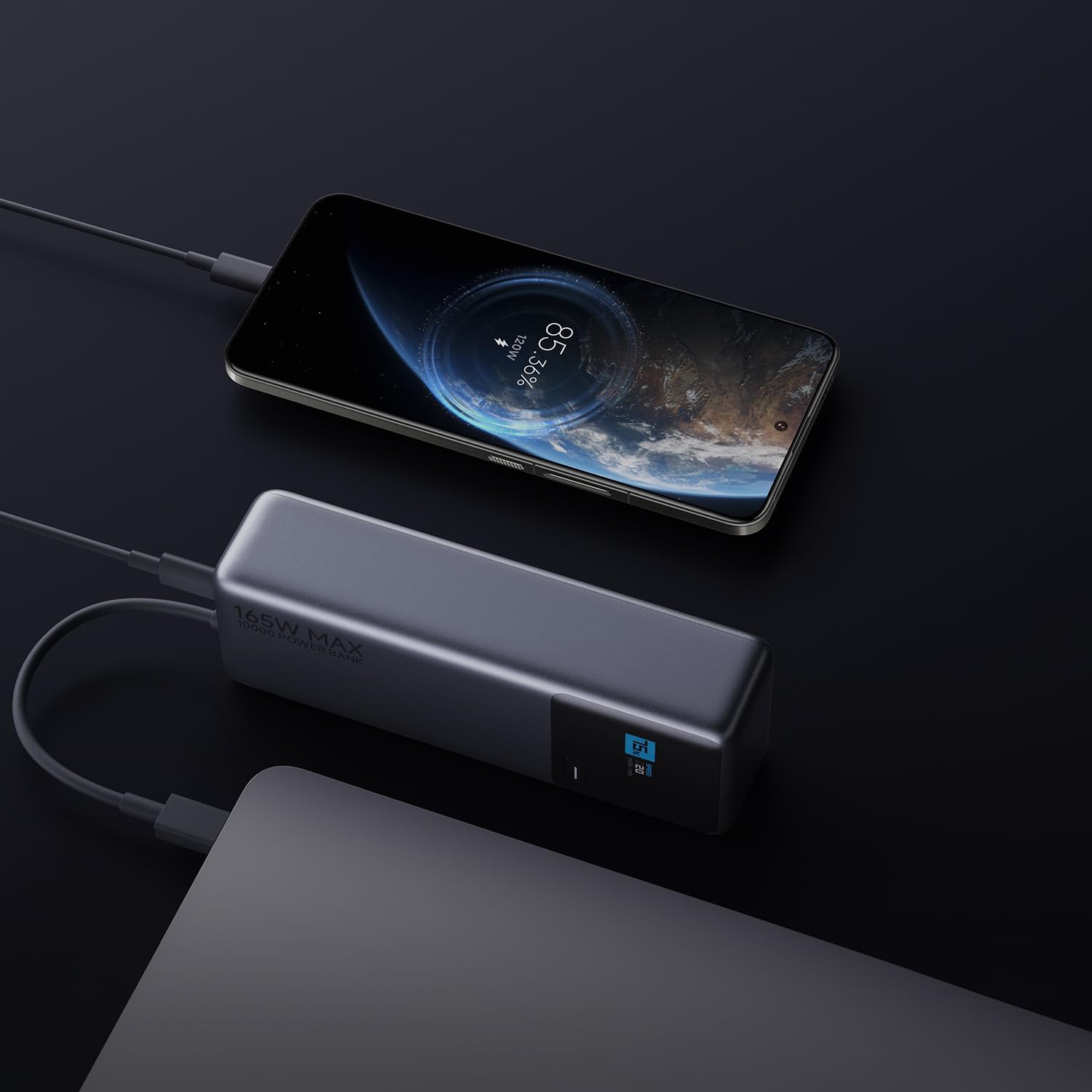 POWER BANK XIAOMI 10000MAH 165W CABLE USB-C INTEGRADO - 2