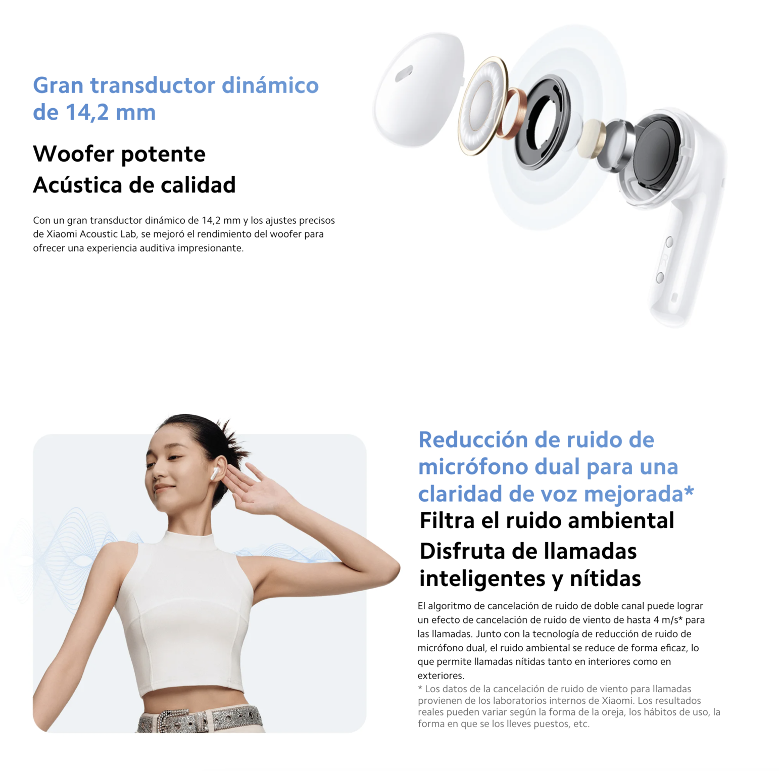 AUDÍFONOS XIAOMI REDMI BUDS 6 ACTIVE ROSADO - 4