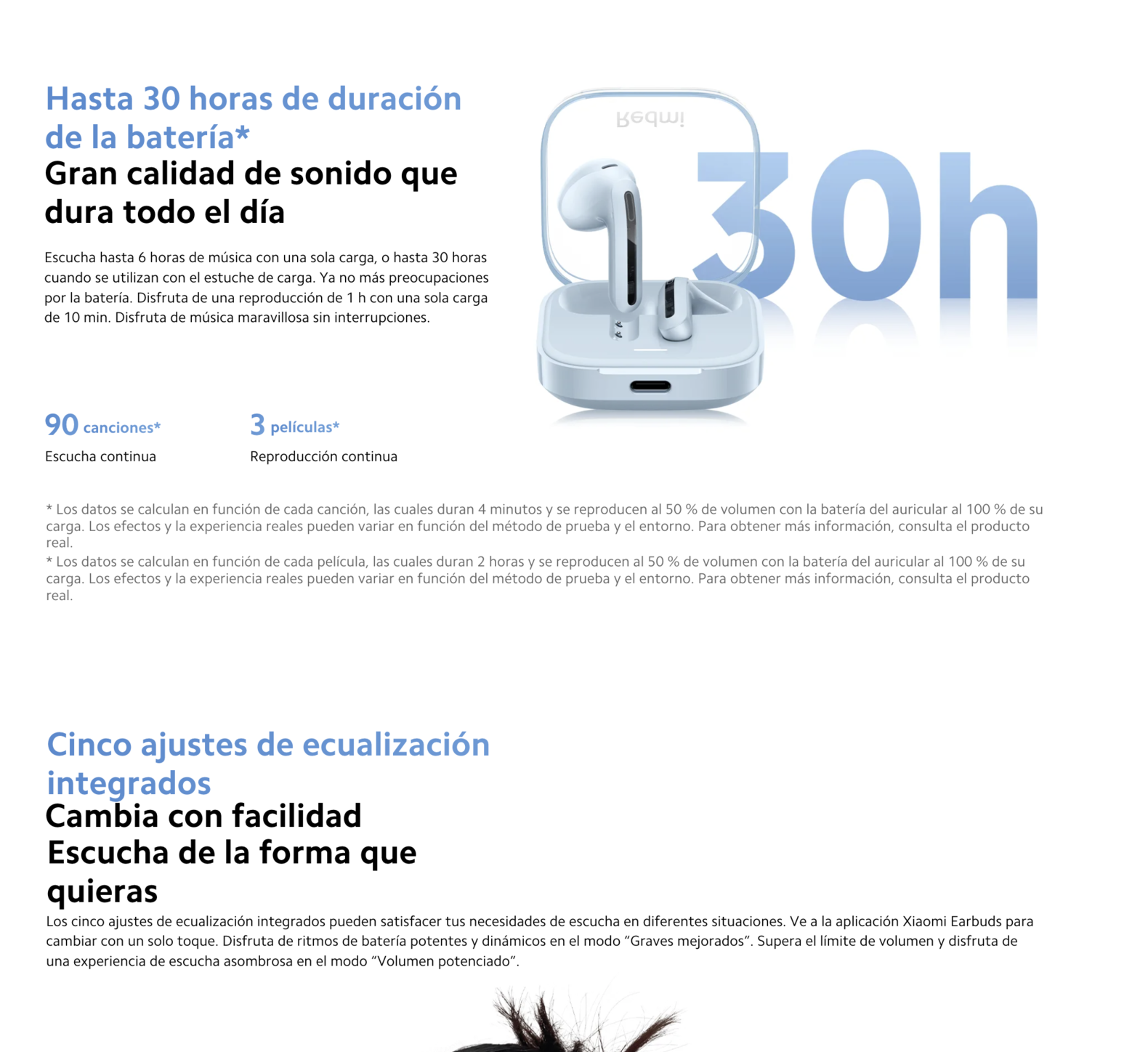 AUDÍFONOS XIAOMI REDMI BUDS 6 ACTIVE ROSADO - 5
