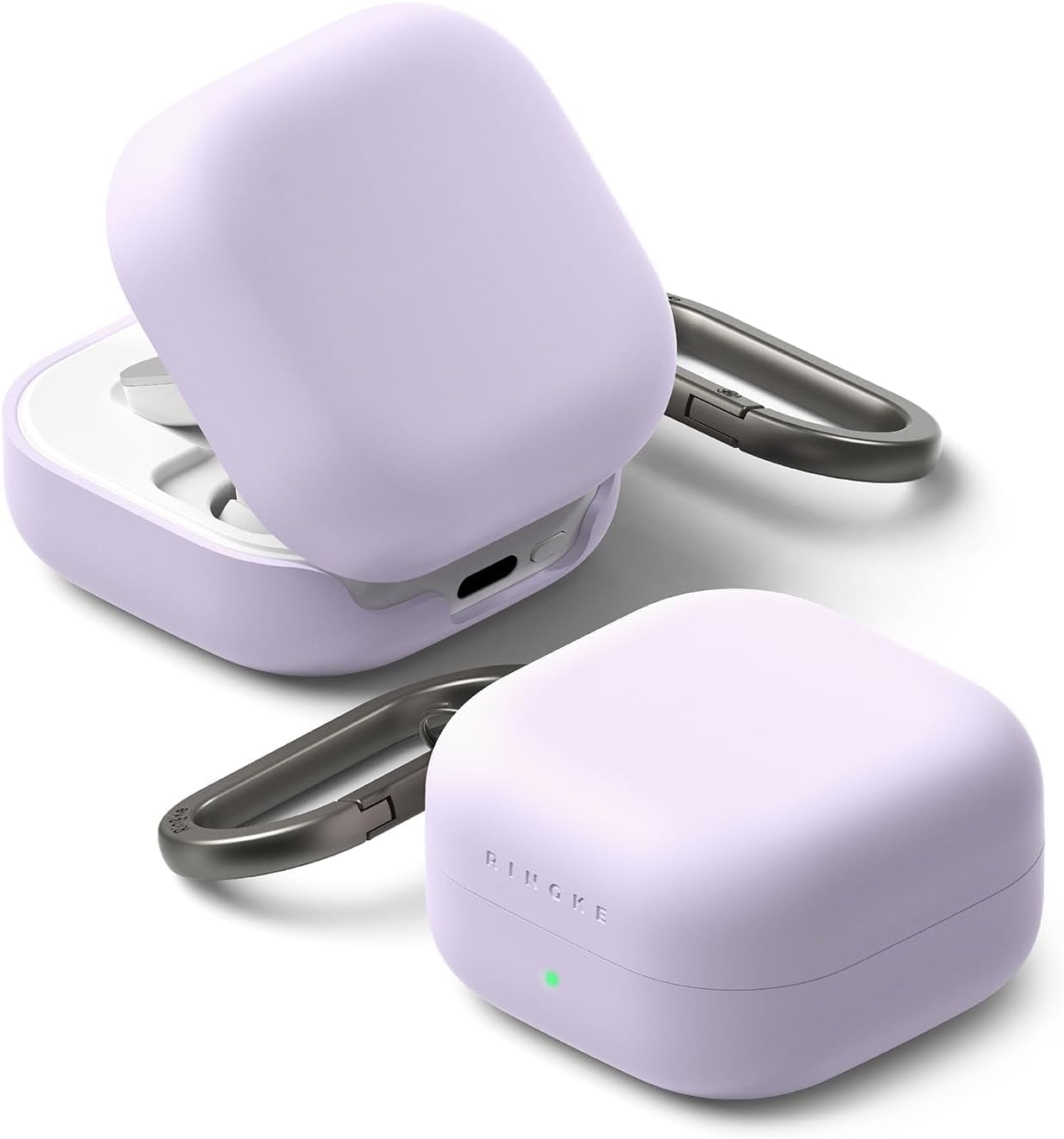 CASE RINGKE PARA GALAXY BUDS 4 Y BUDS 4 PRO SILICONA LILA - 1