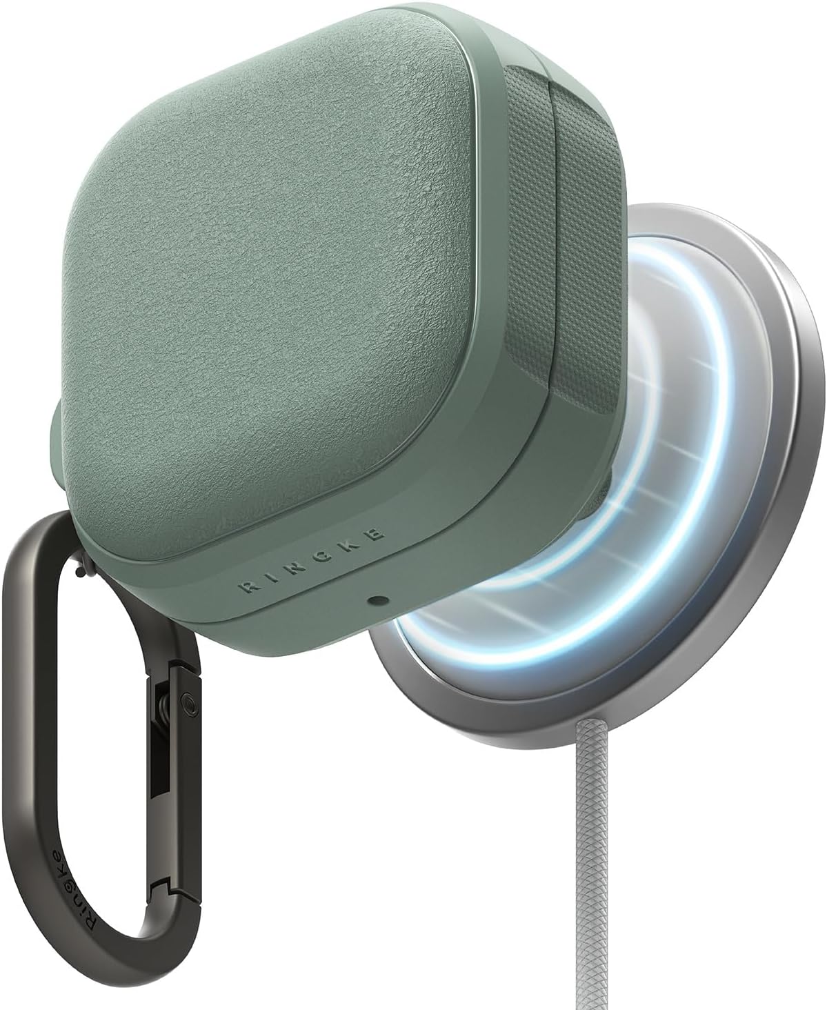 CASE RINGKE PARA GALAXY BUDS 4 Y BUDS 4 PRO ONYX MAGNÉTICO VERDE - 1