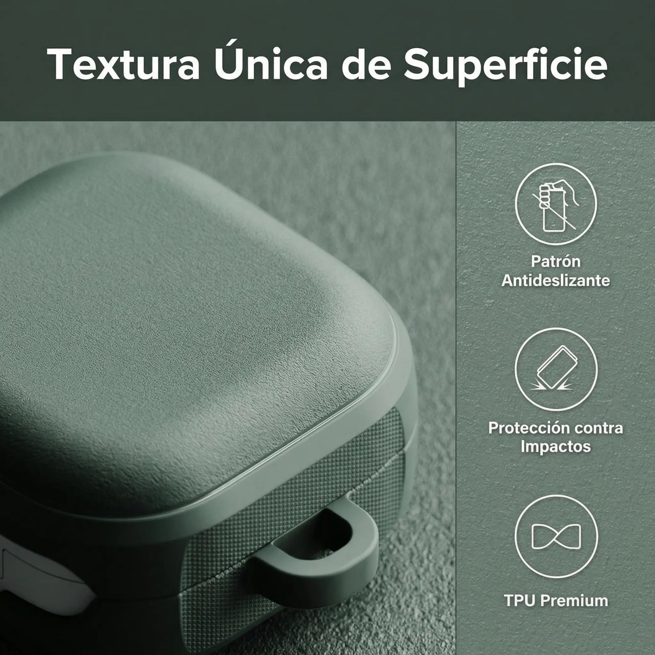CASE RINGKE PARA GALAXY BUDS 4 Y BUDS 4 PRO ONYX MAGNÉTICO VERDE - 2