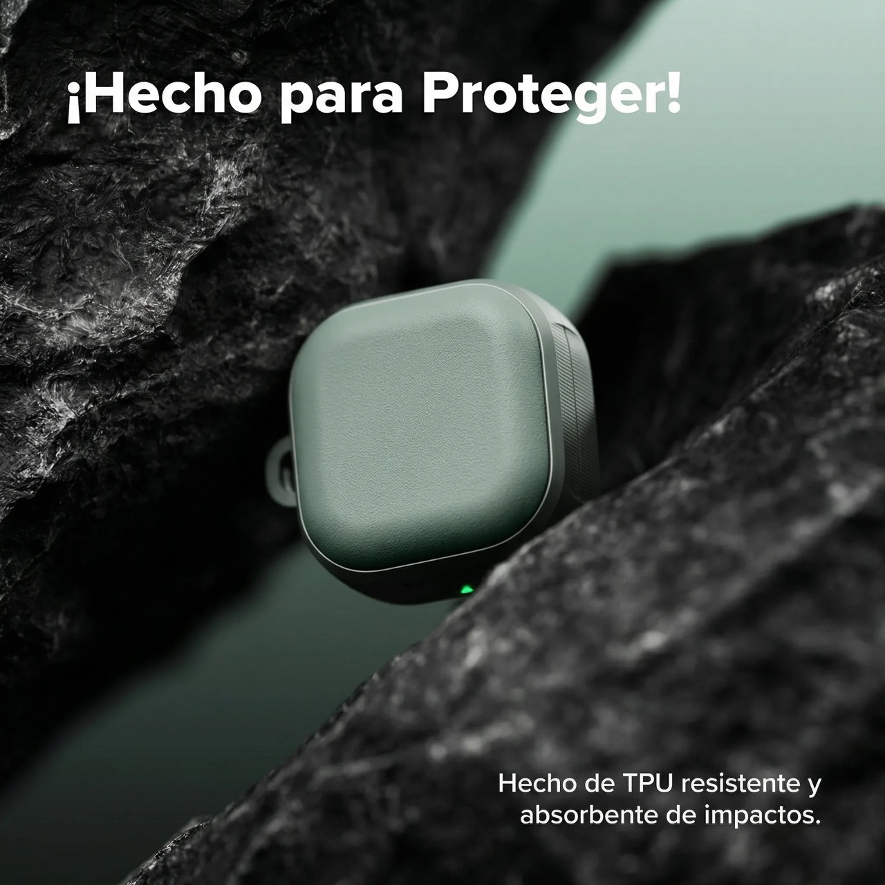 CASE RINGKE PARA GALAXY BUDS 4 Y BUDS 4 PRO ONYX MAGNÉTICO VERDE - 3
