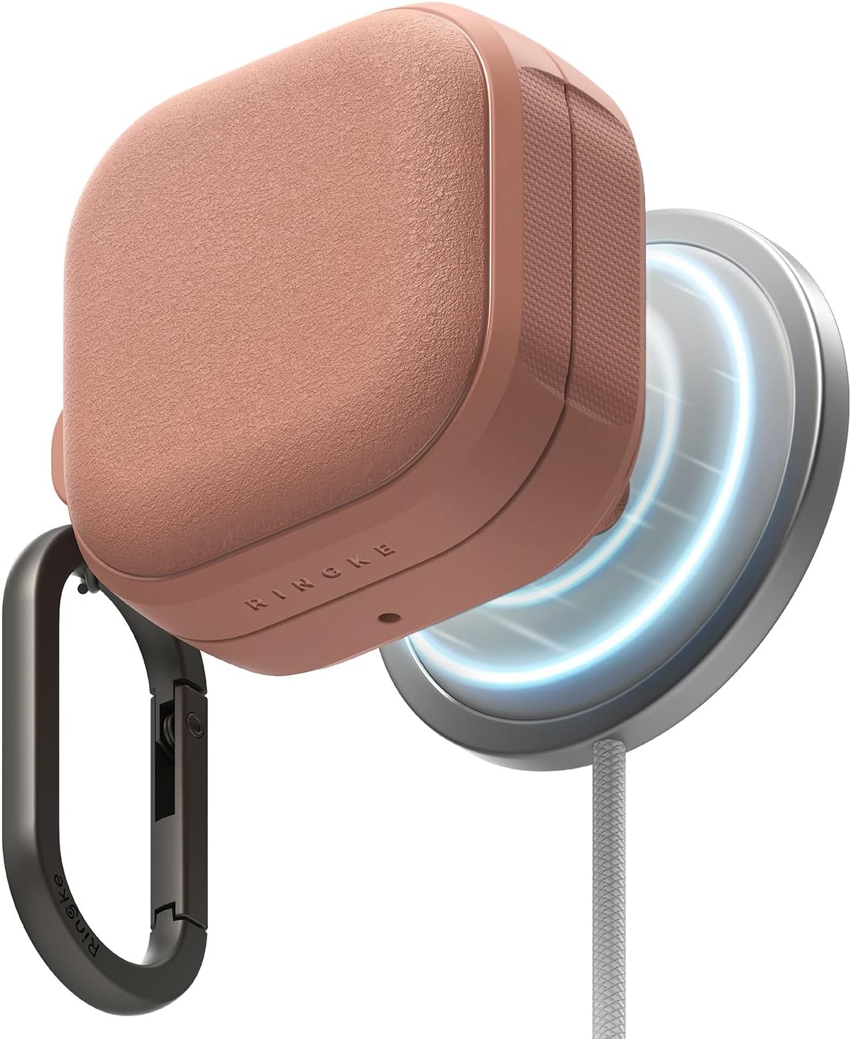 CASE RINGKE PARA GALAXY BUDS 4 Y BUDS 4 PRO ONYX MAGNÉTICO CORAL - 1