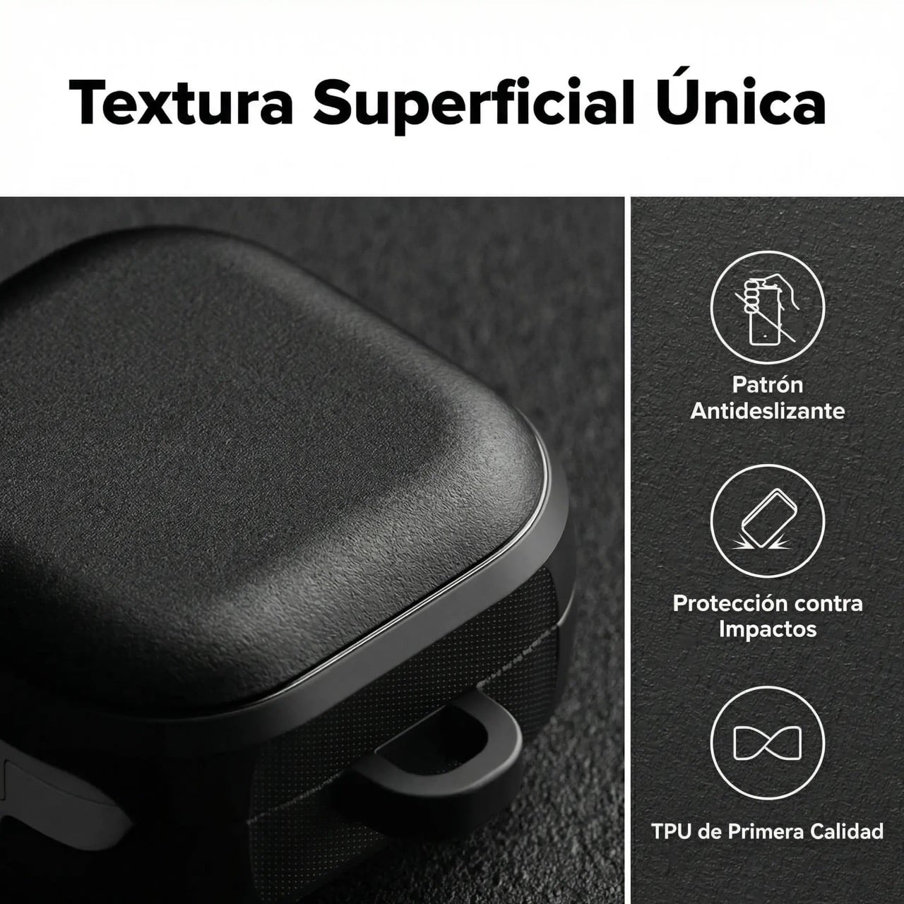 CASE RINGKE PARA GALAXY BUDS 4 Y BUDS 4 PRO ONYX MAGNÉTICO NEGRO - 3