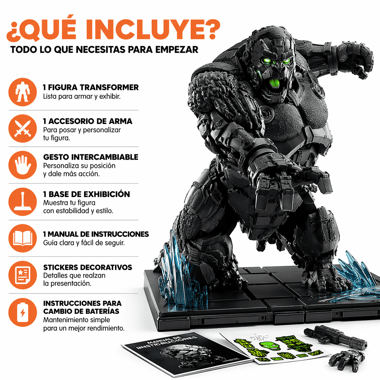FIGURA ACCION BLOKEES OPTIMUS PRIMAL BEAST CLASSIC CLASS 04 TRANSFORMERS - 4