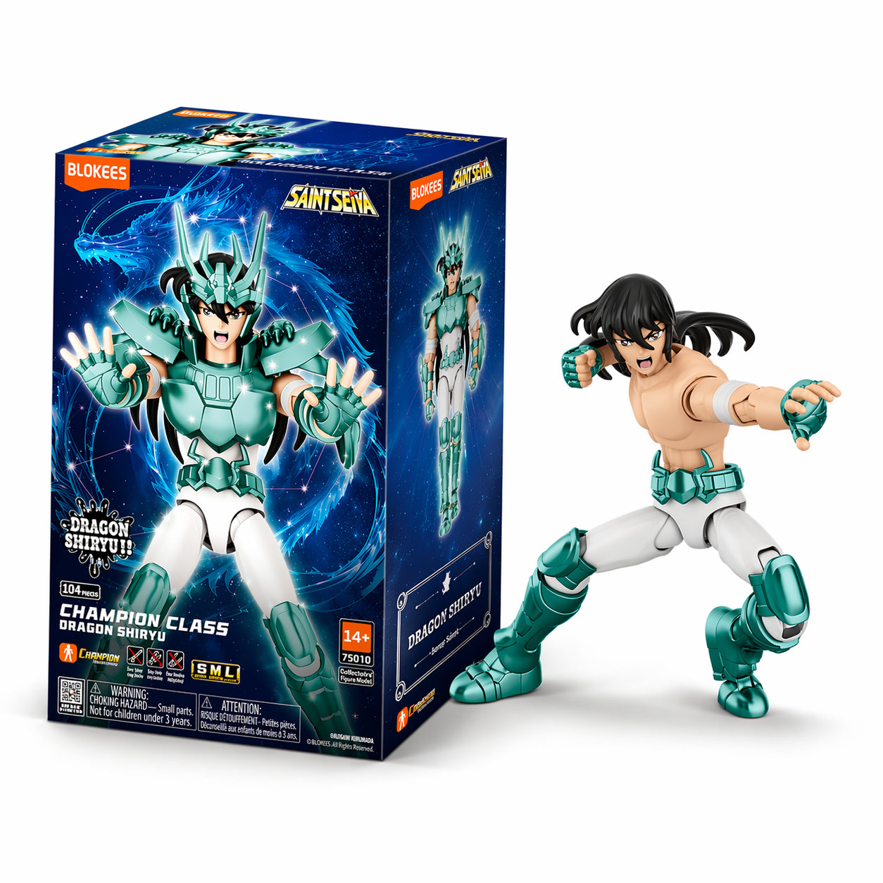 FIGURA ACCION BLOKEES DRAGON SHIRYU SAINT SEIYA CHAMPION CLASS - 1