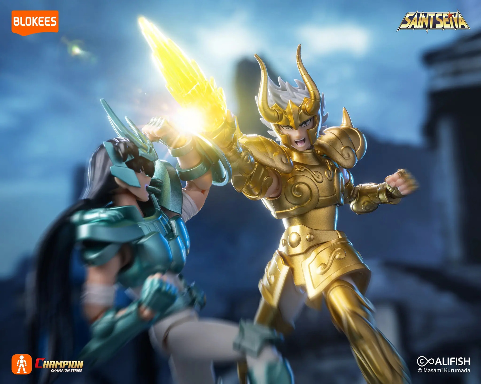 FIGURA ACCION BLOKEES DRAGON SHIRYU SAINT SEIYA CHAMPION CLASS - 2