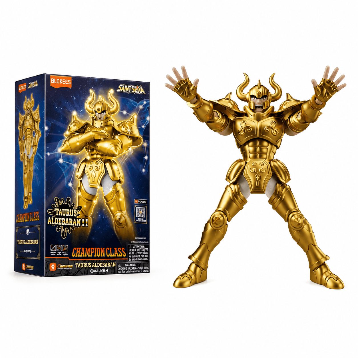 FIGURA COLECCIONABLE BLOKEES TAURUS ALDEBARAN SAINT SEIYA CHAMPION CLASS - 1