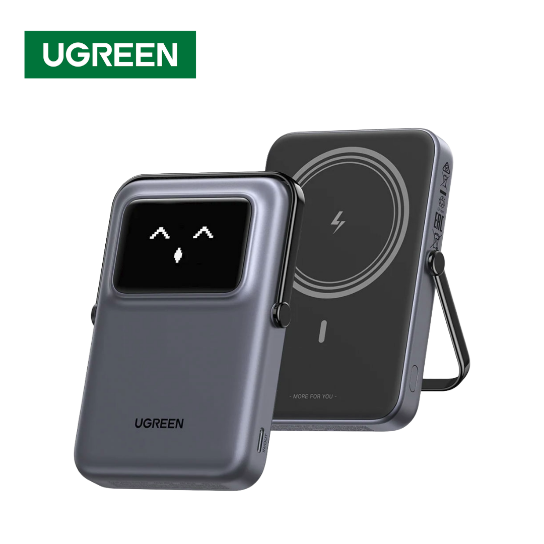 POWER BANK MAGNÉTICO UGREEN UNO 10000MAH 20W PANTALLA GRIS - 1
