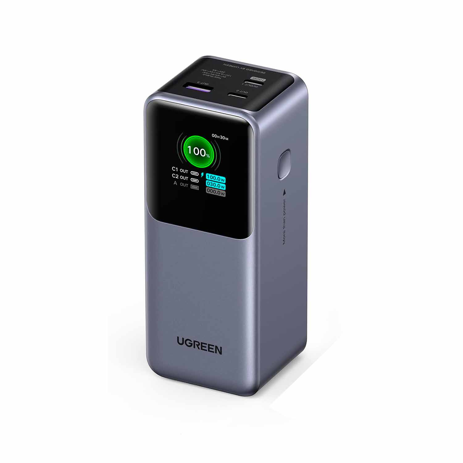 POWER BANK UGREEN NEXODE 20000MAH 130W PANTALLA TFT 3 PUERTOS - 1