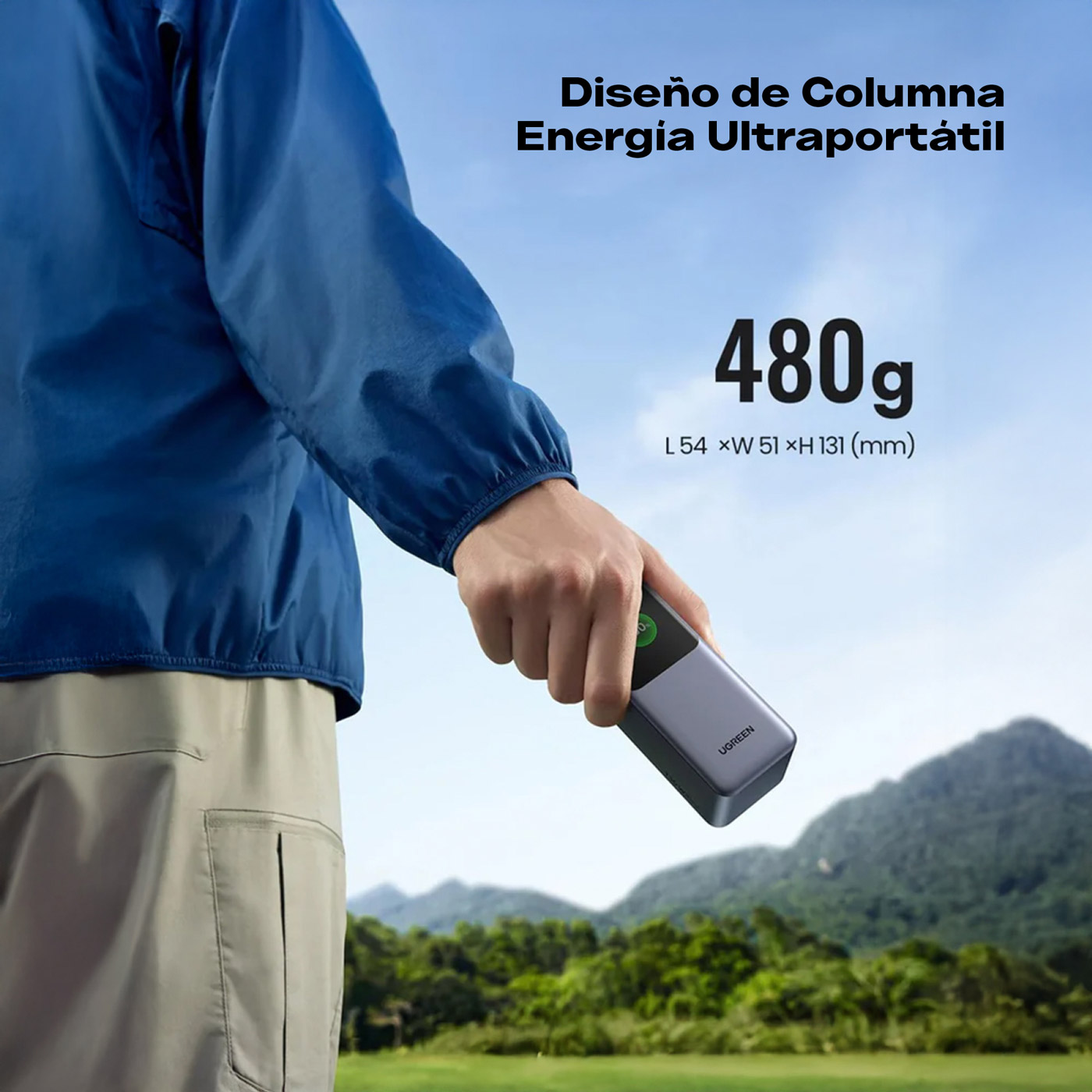 POWER BANK UGREEN NEXODE 20000MAH 130W PANTALLA TFT 3 PUERTOS - 2