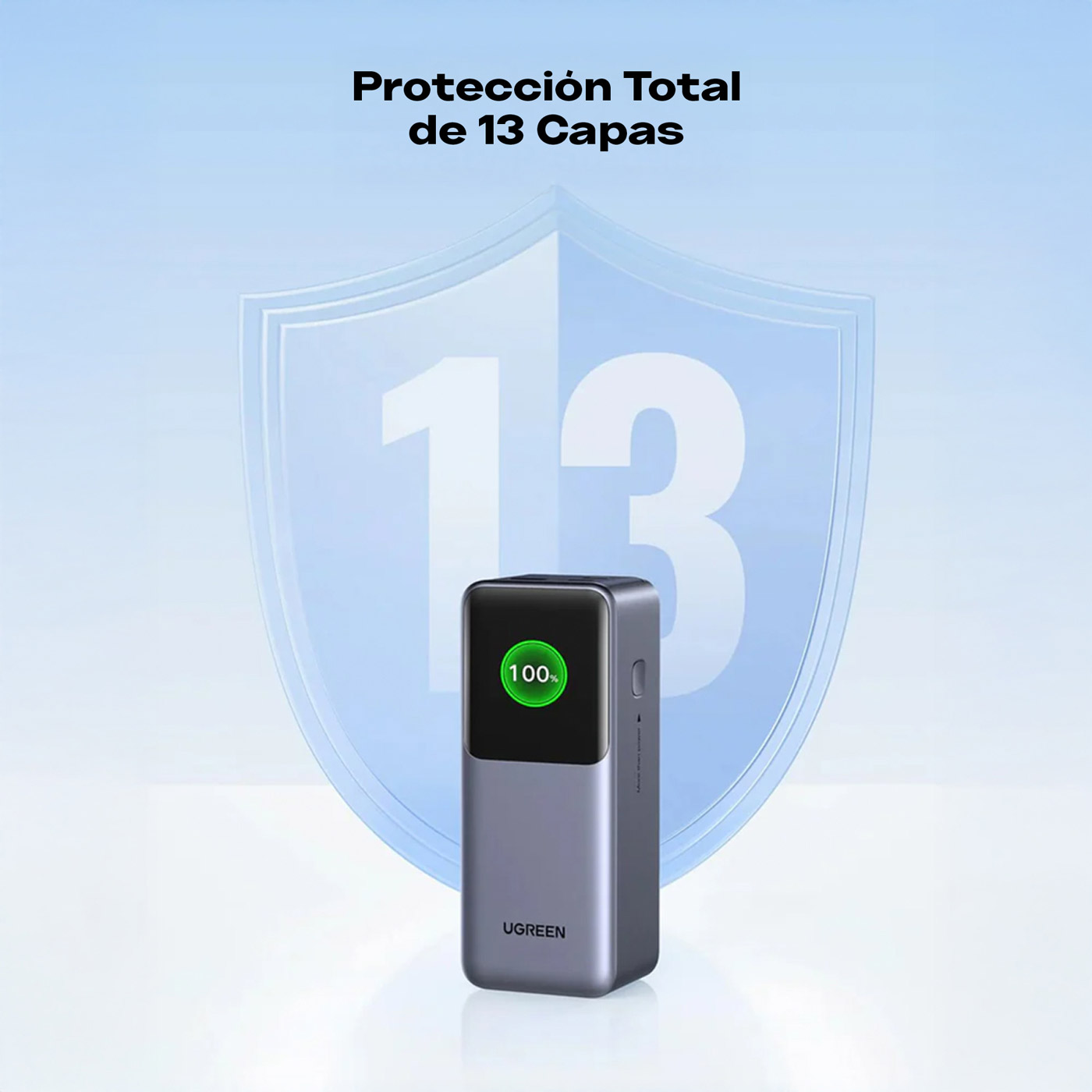 POWER BANK UGREEN NEXODE 20000MAH 130W PANTALLA TFT 3 PUERTOS - 4