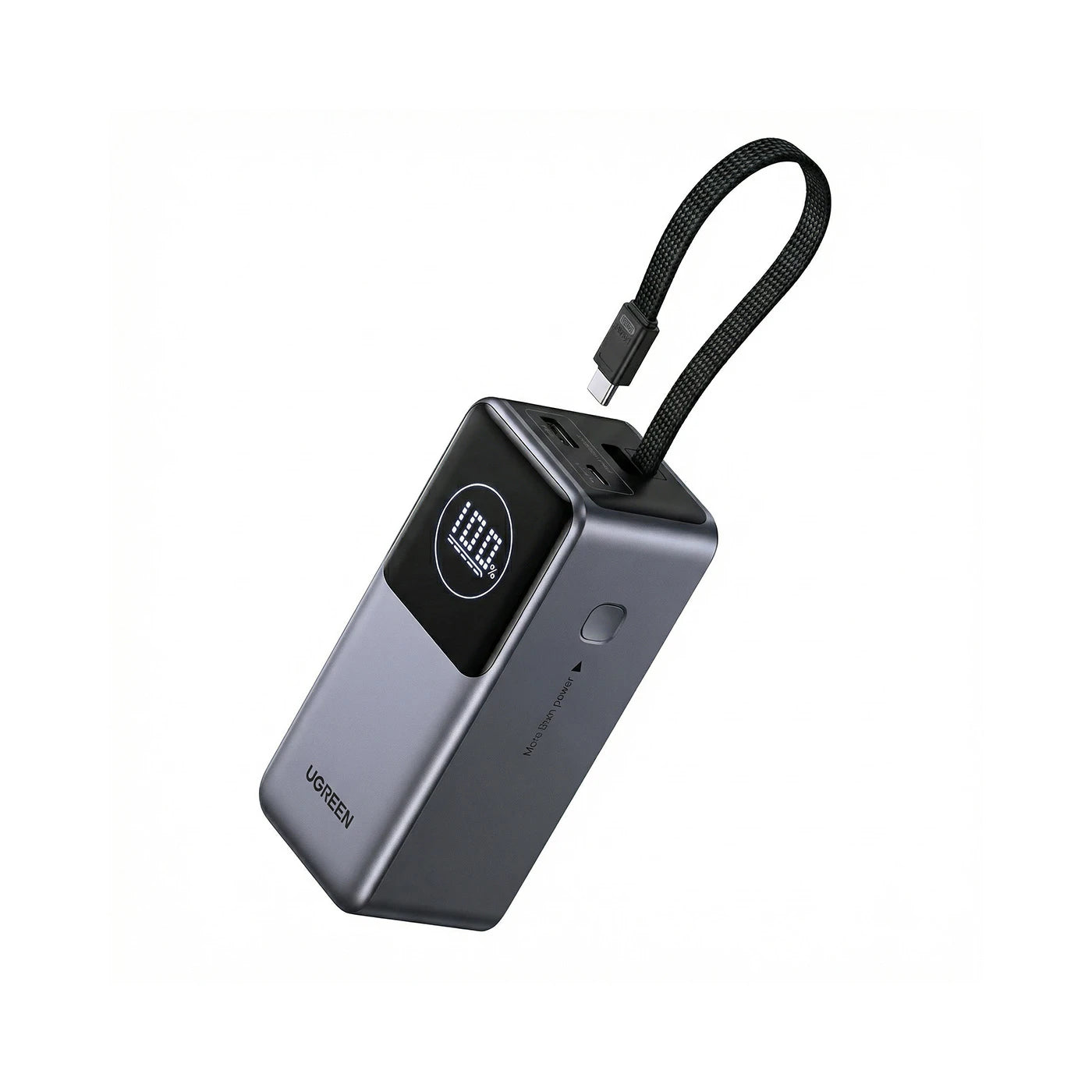 POWER BANK UGREEN NEXODE 20000MAH 130W CABLE INTEGRADO USB-C GRIS - 1