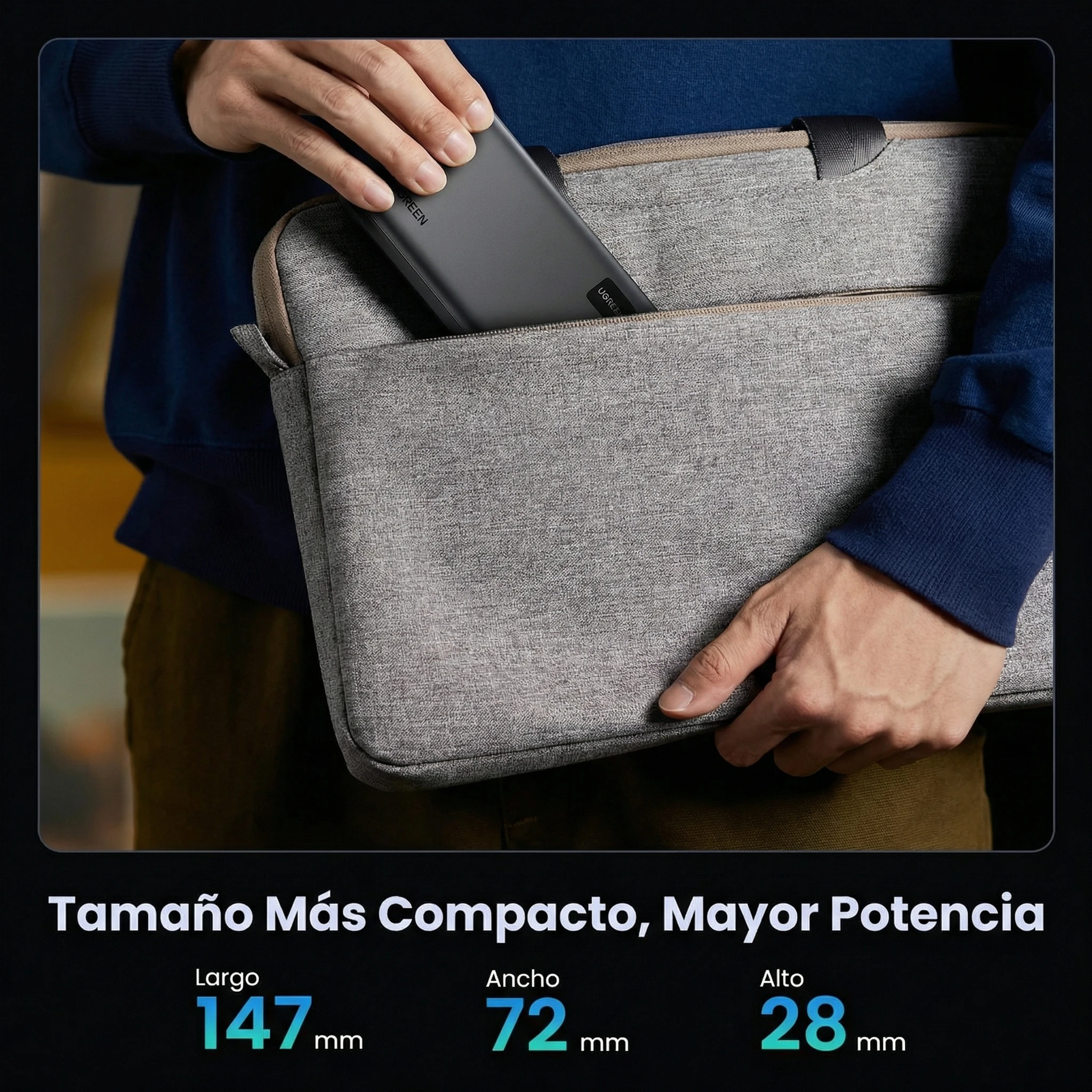 POWER BANK UGREEN 20000 MAH 22.55W CARGA RÁPIDA - 2