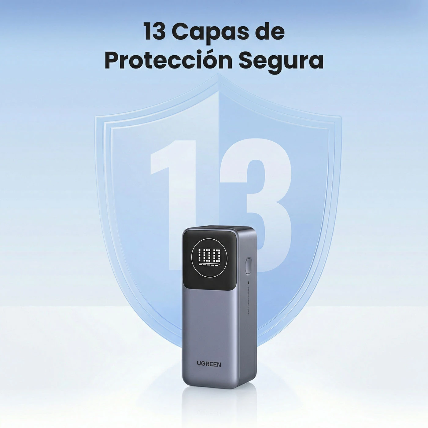POWER BANK UGREEN NEXODE 12000 MAH 100W PANTALLA DIGITAL - 5