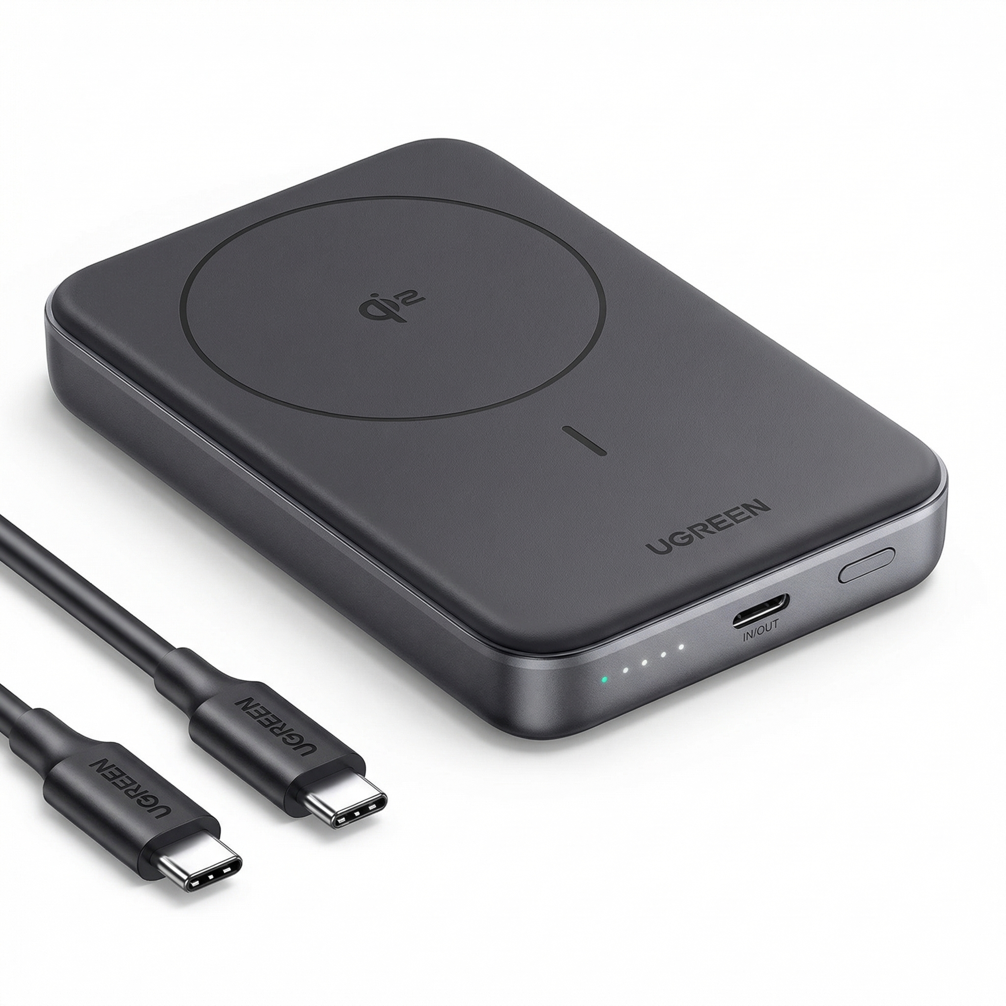 POWER BANK MAGNÉTICO UGREEN 10000MAH QI2 15W USB-C 30W - 2