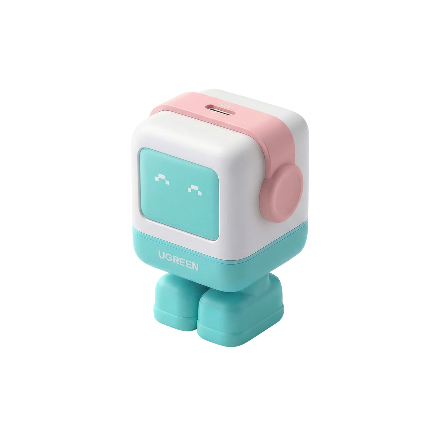 CARGADOR UGREEN UNO ROBOT GAN 30W USB-C PINK BLUE 45089 - 1