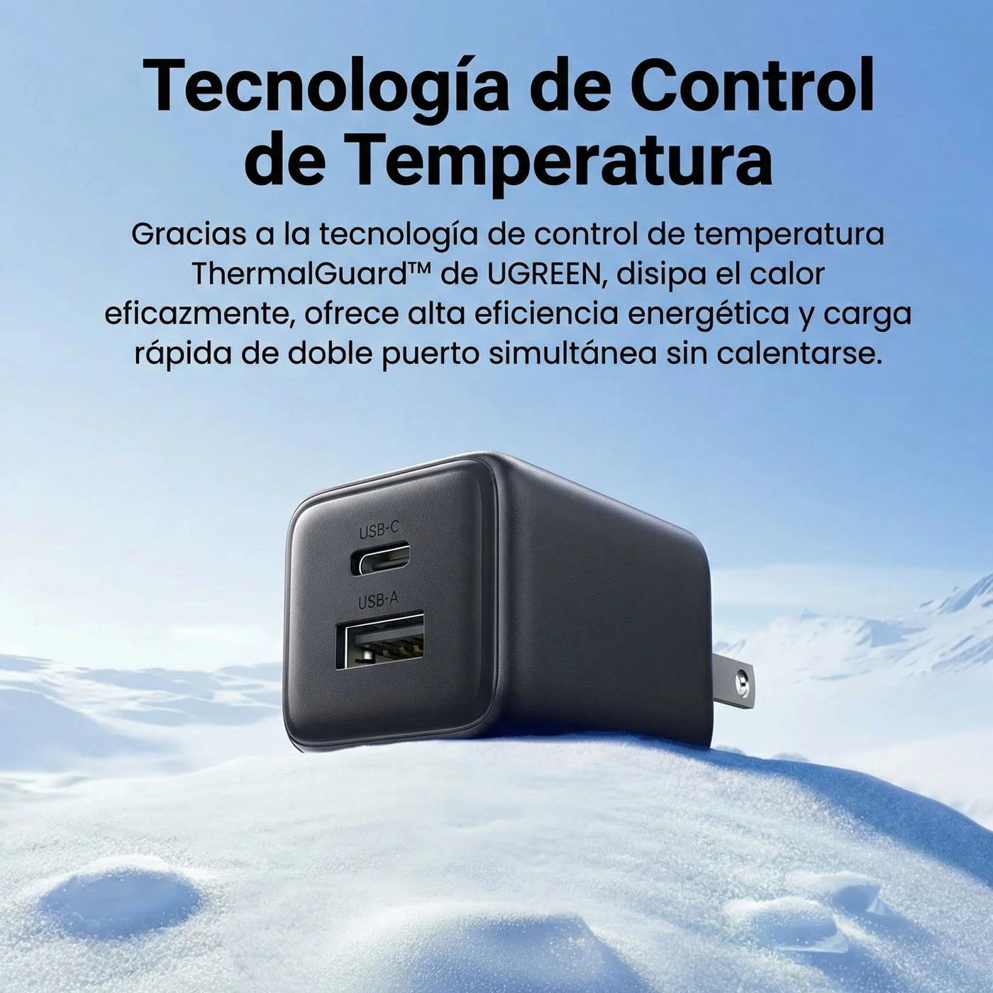 CARGADOR UGREEN 20W GAN 2 PUERTOS 55533 - 4