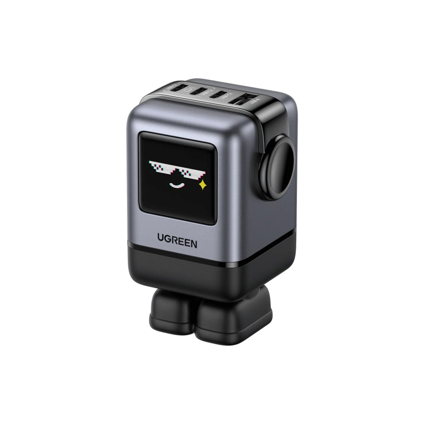 CARGADOR UGREEN UNO ROBOT GAN 100W USB-C - SPACE GRAY - 1