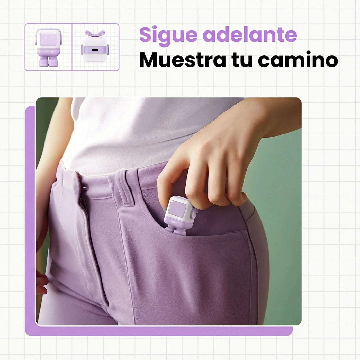 CARGADOR UGREEN UNO ROBOT GAN 30W USB-C - PURPLE 25036 - 9