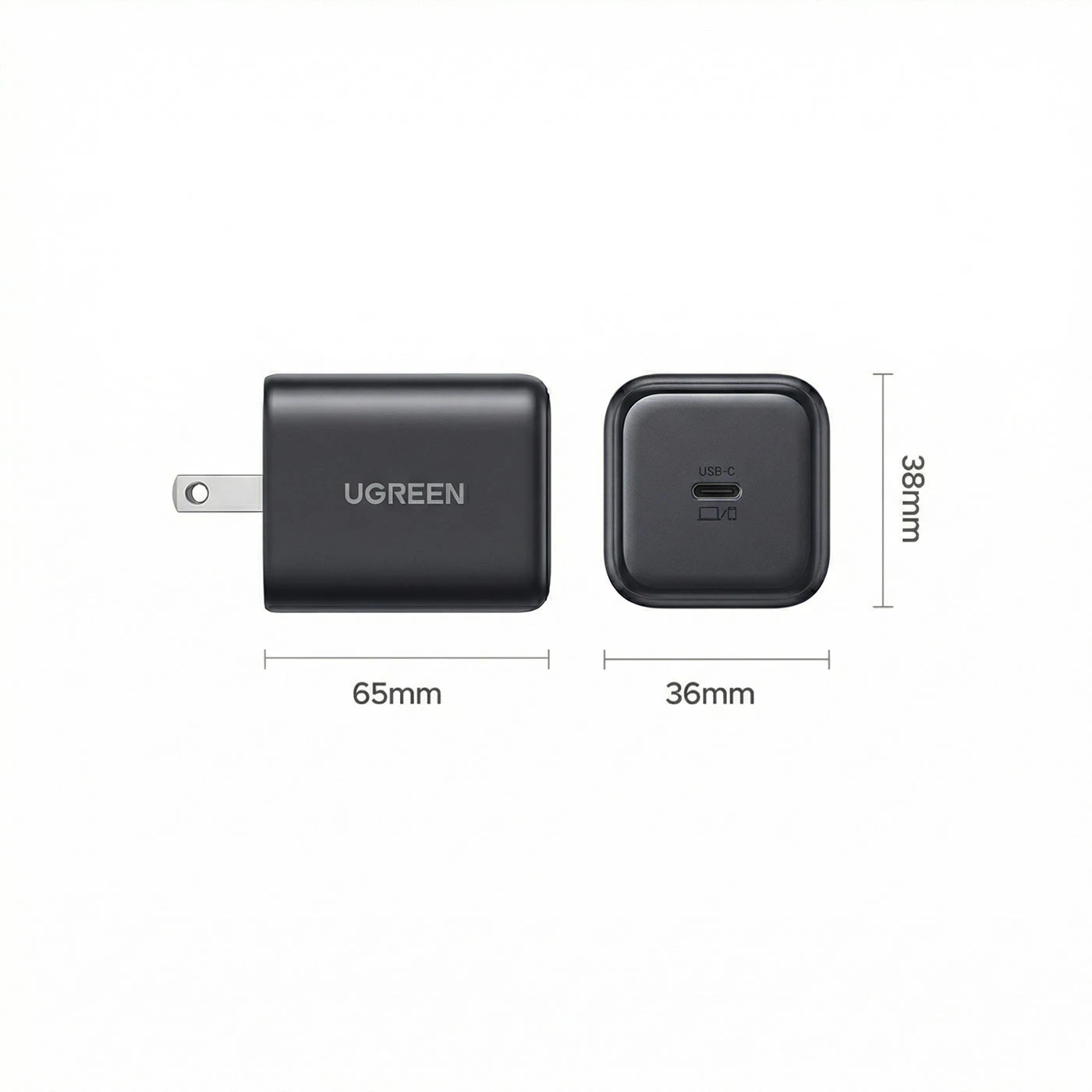 CARGADOR UGREEN 45W USB-C GAN 65050B - 7
