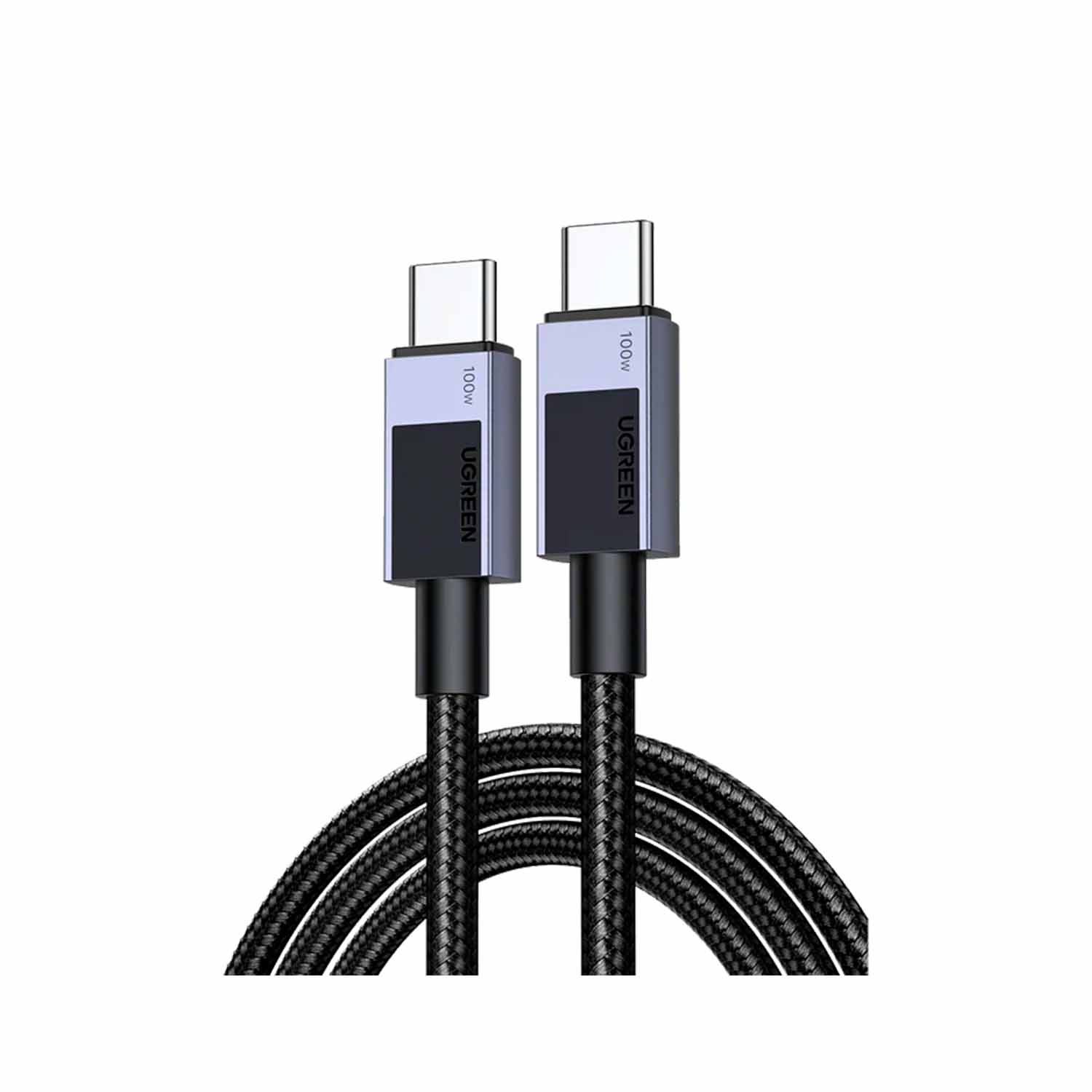 CABLE UGREEN USB-C A USB-C 3M 100W PD GRIS - 1