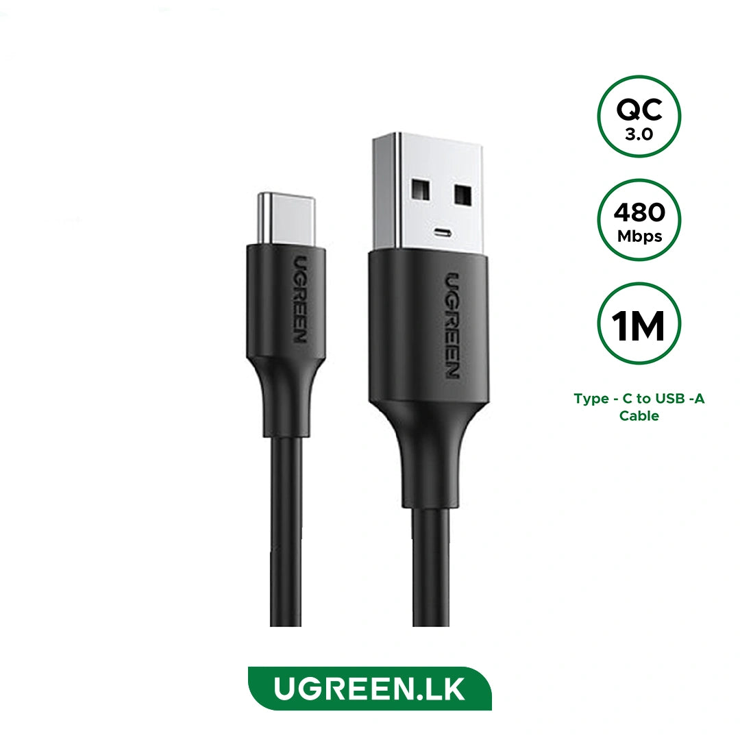 UGREEN CABLE USB-A A USB-C 1M 3A QC3.0 PARA CARGA Y DATOS - 1