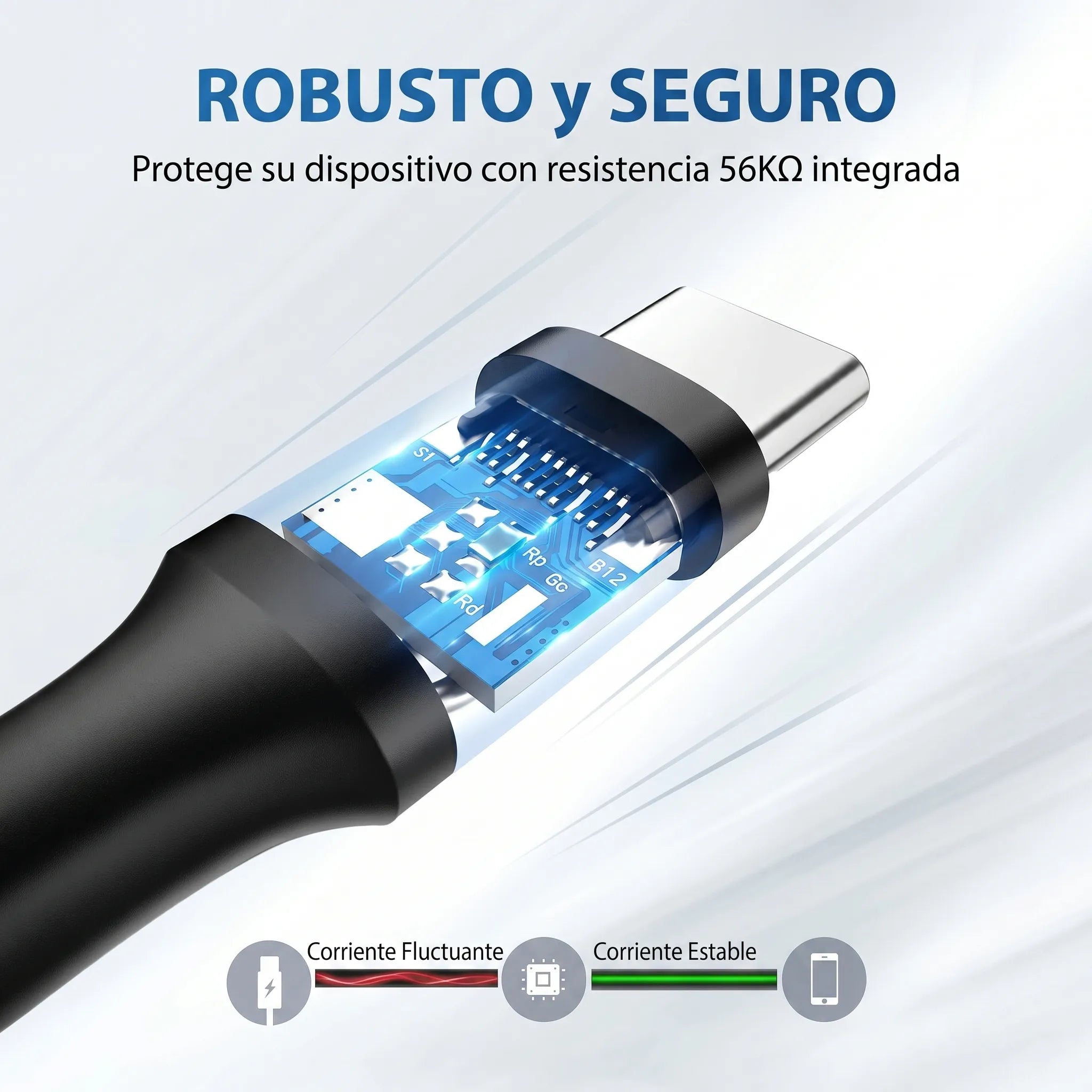 UGREEN CABLE USB-A A USB-C 1M 3A QC3.0 PARA CARGA Y DATOS - 4