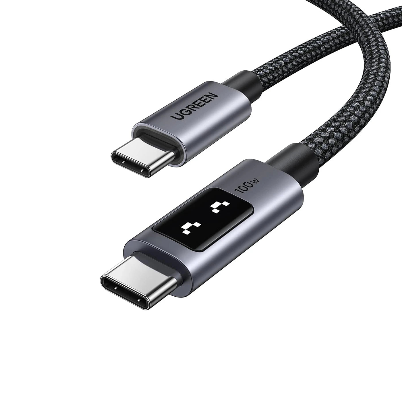 CABLE UGREEN UNO USB-C A USB-C 1M 100W GRIS - 1
