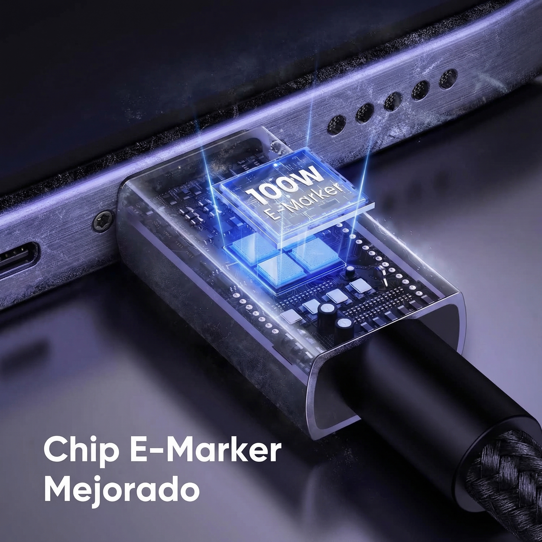 CABLE UGREEN USB-C A USB-C 2 METROS 100W PD CARGA RÁPIDA Y DATOS - 6