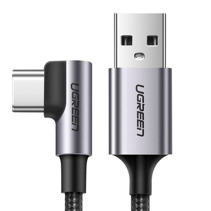 UGREEN CABLE USB-A A USB-C 2M EN ÁNGULO 90° PARA CARGA Y USO CÓMODO - 1